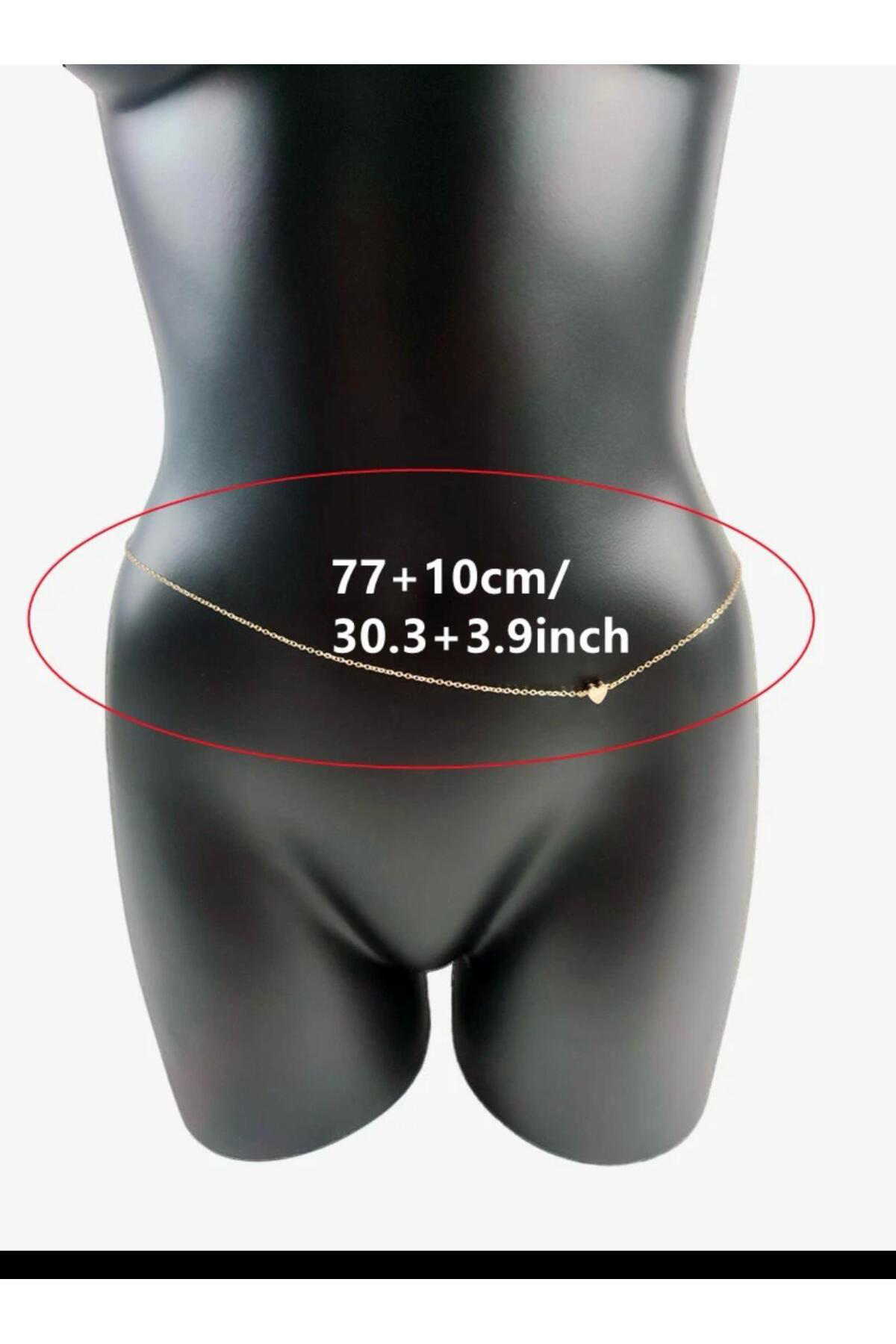 Arescollection Kalpli Zarif Kararmaz Bel Zinciri