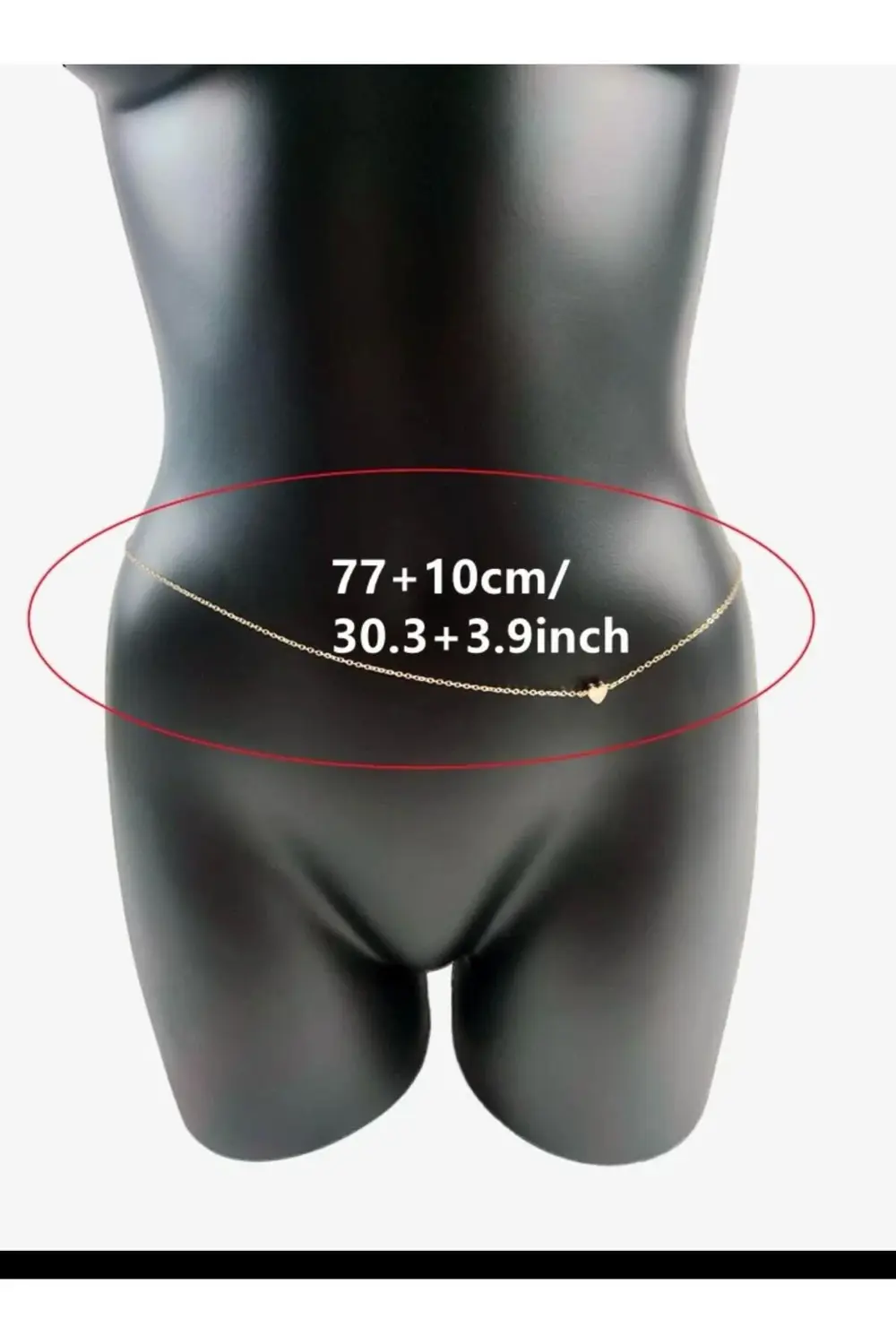 KALPLİ ZARİF KARARMAZ BEL ZİNCİRİ