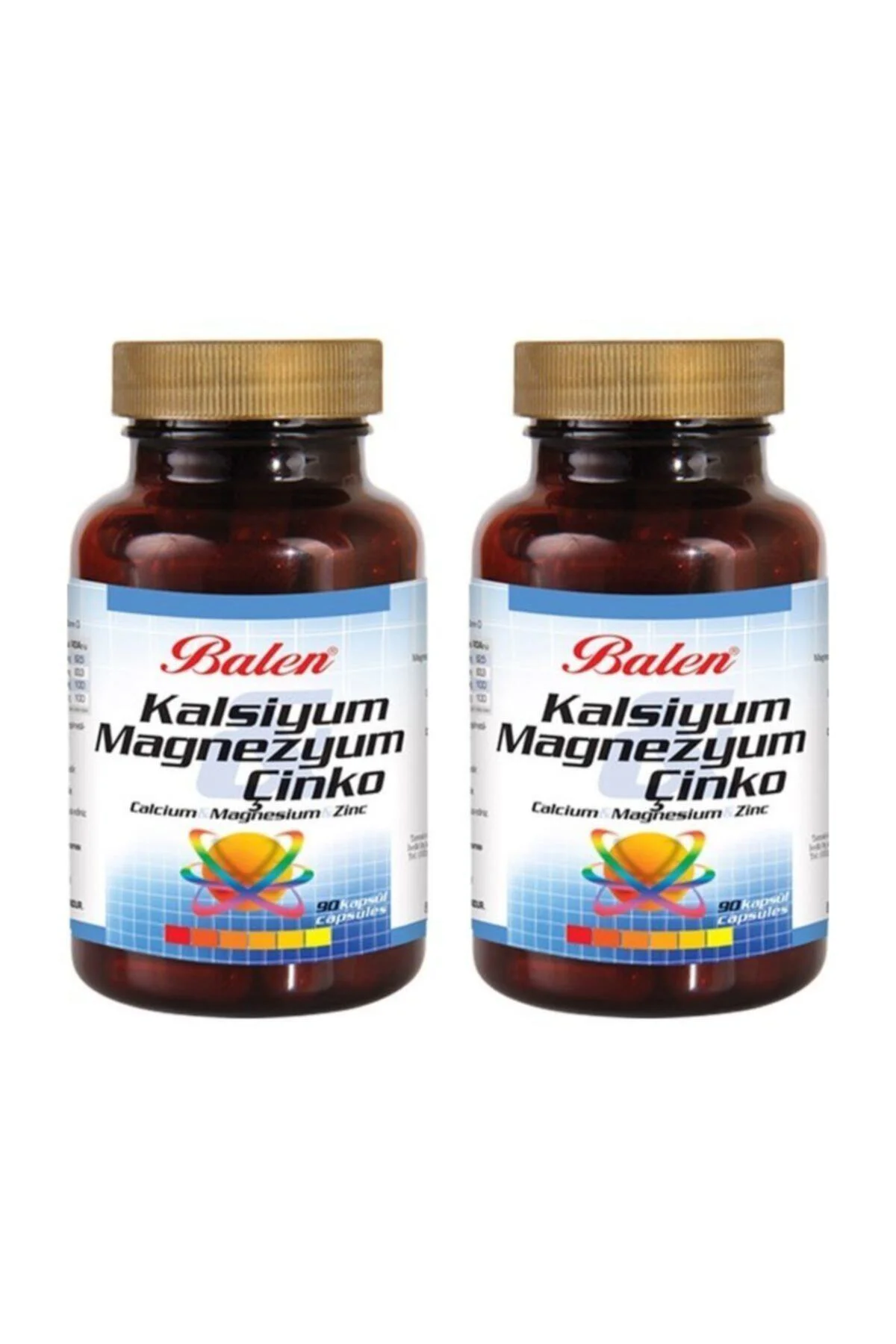 Kalsiyum Magnezyum Çinko 90 Kapsül 2 Adet