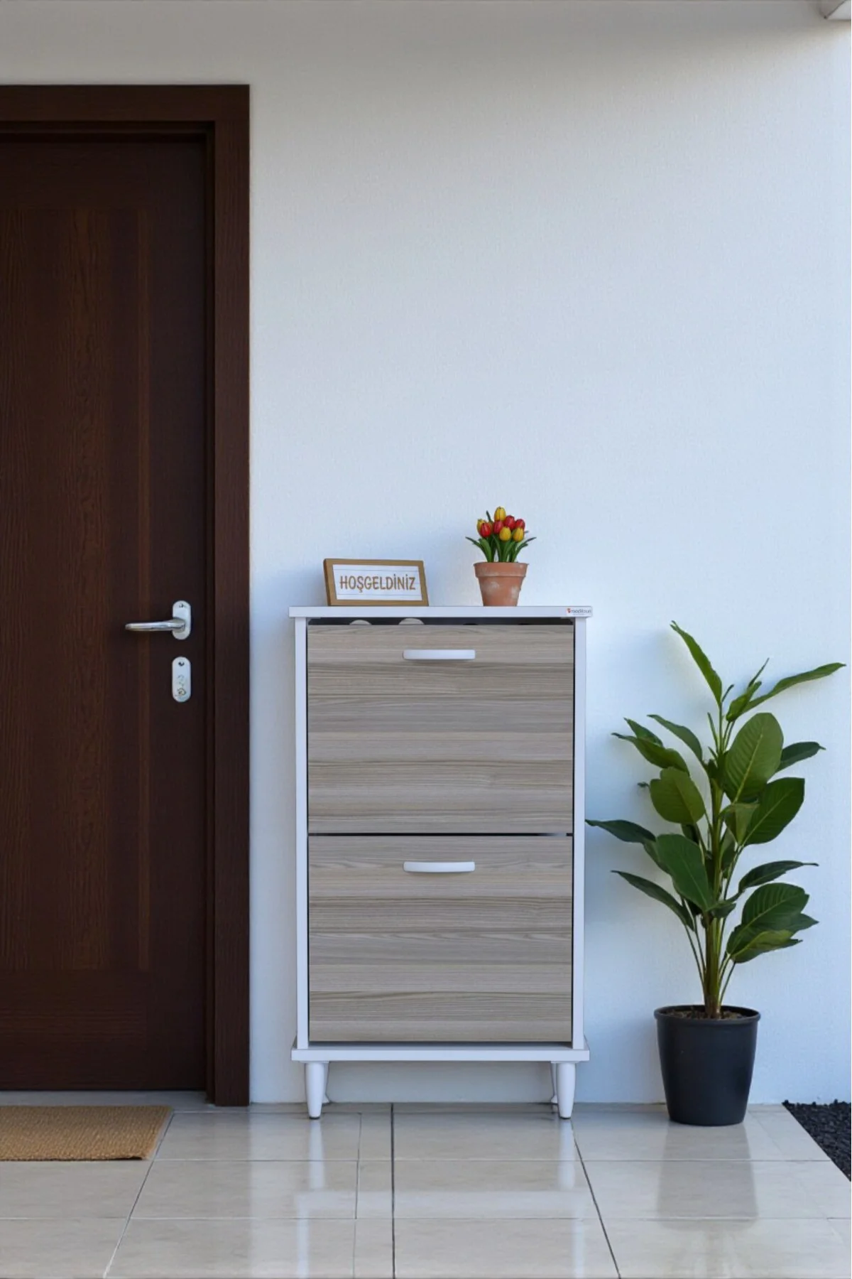Kalvo 52 cm Genişlikte Cordoba Renk Ayakkabılık 52x86x26 cm Ayakl