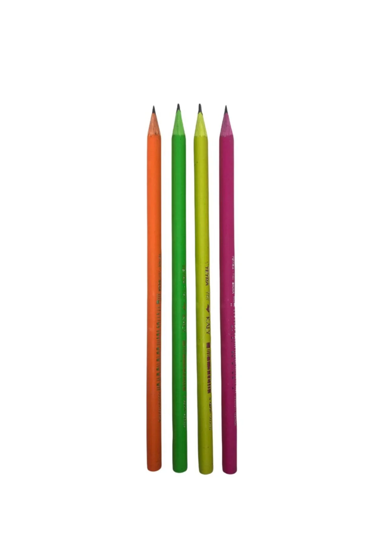 Kaly Üçgen Neon Kurşun Kalem 4'lü