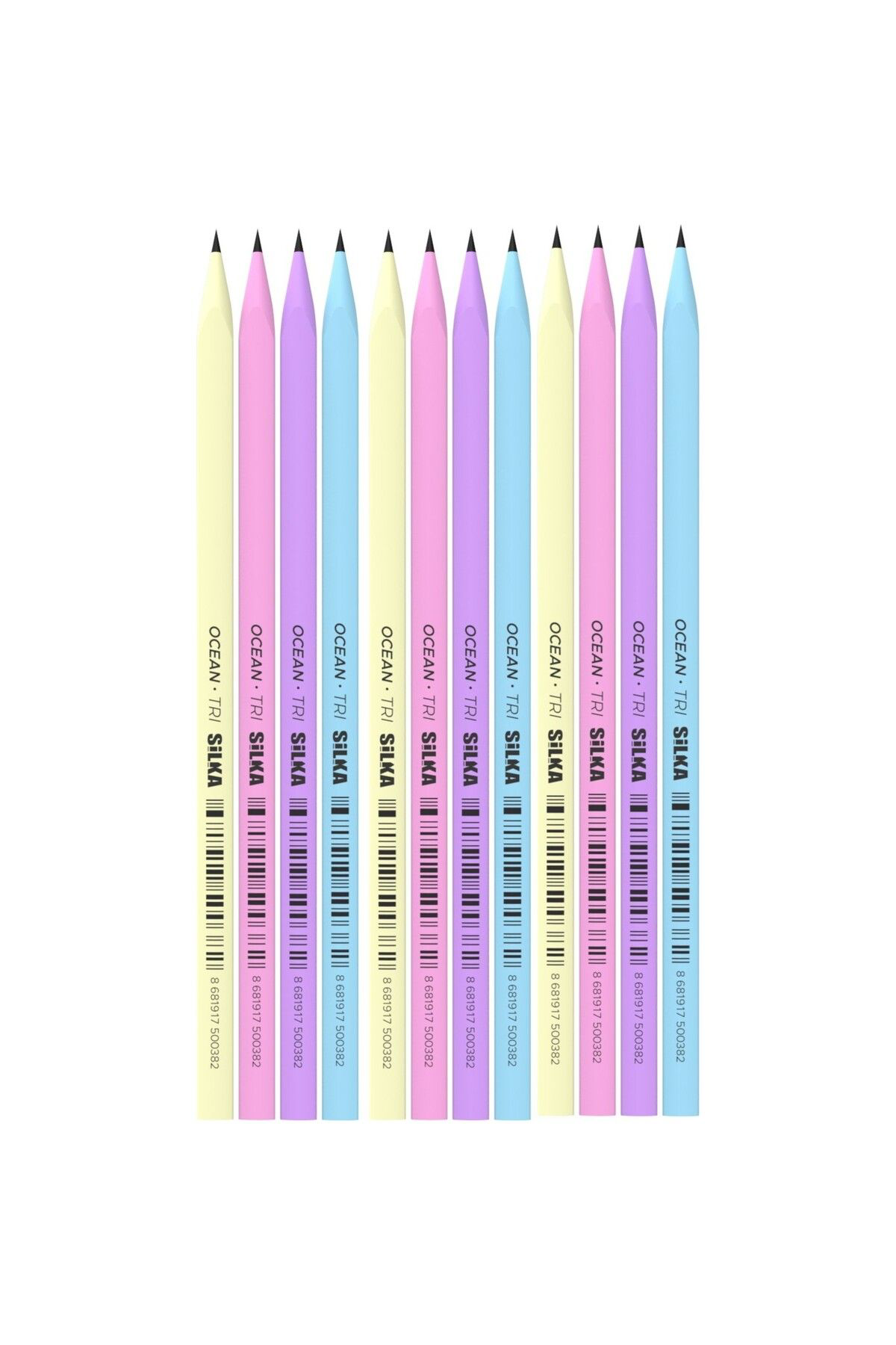 Kaly Üçgen Pastel Kurşun Kalem 12'li