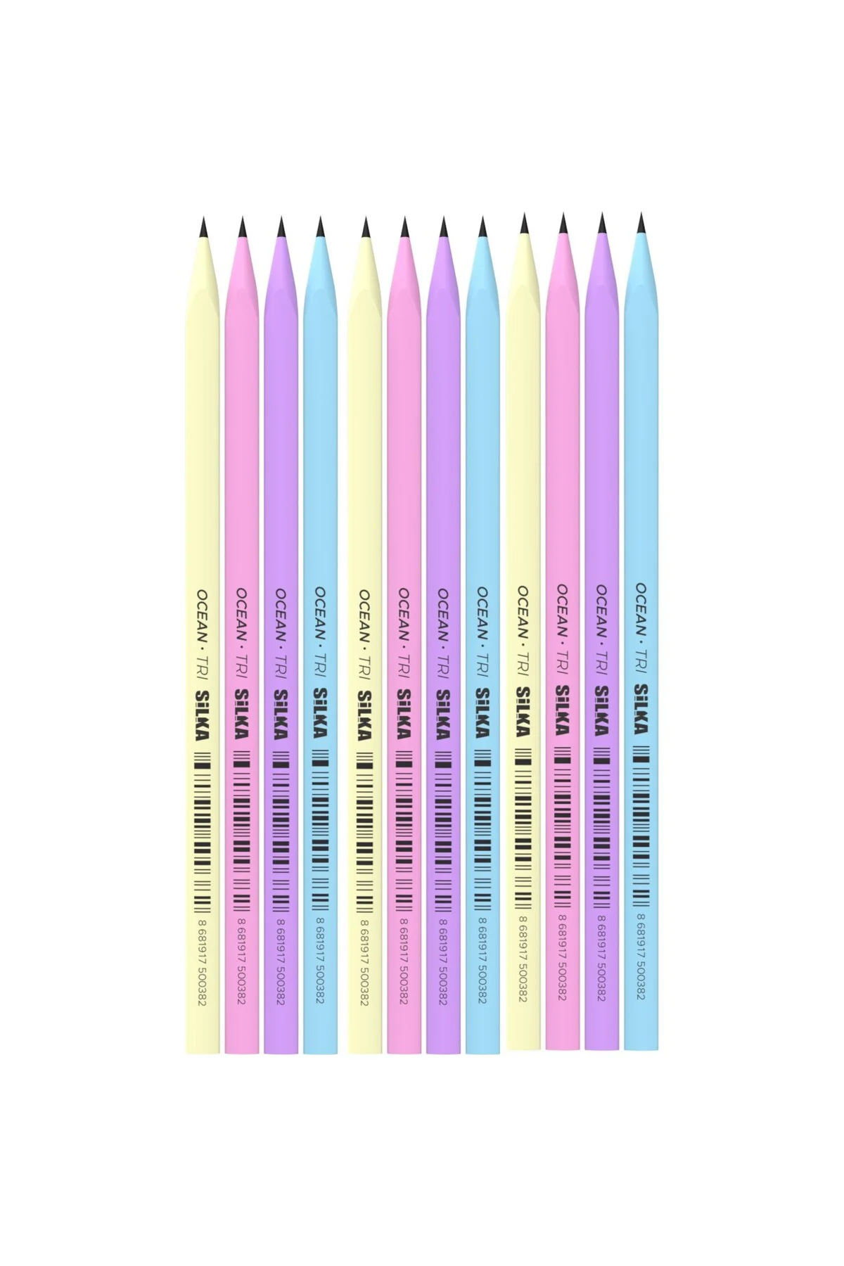 Kaly Üçgen Pastel Kurşun Kalem 12'li