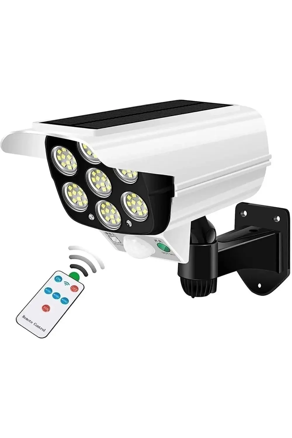 Kamera Görünümlü Hareket Sensörlü Uzaktan Kumandalı Solar Bahçe L