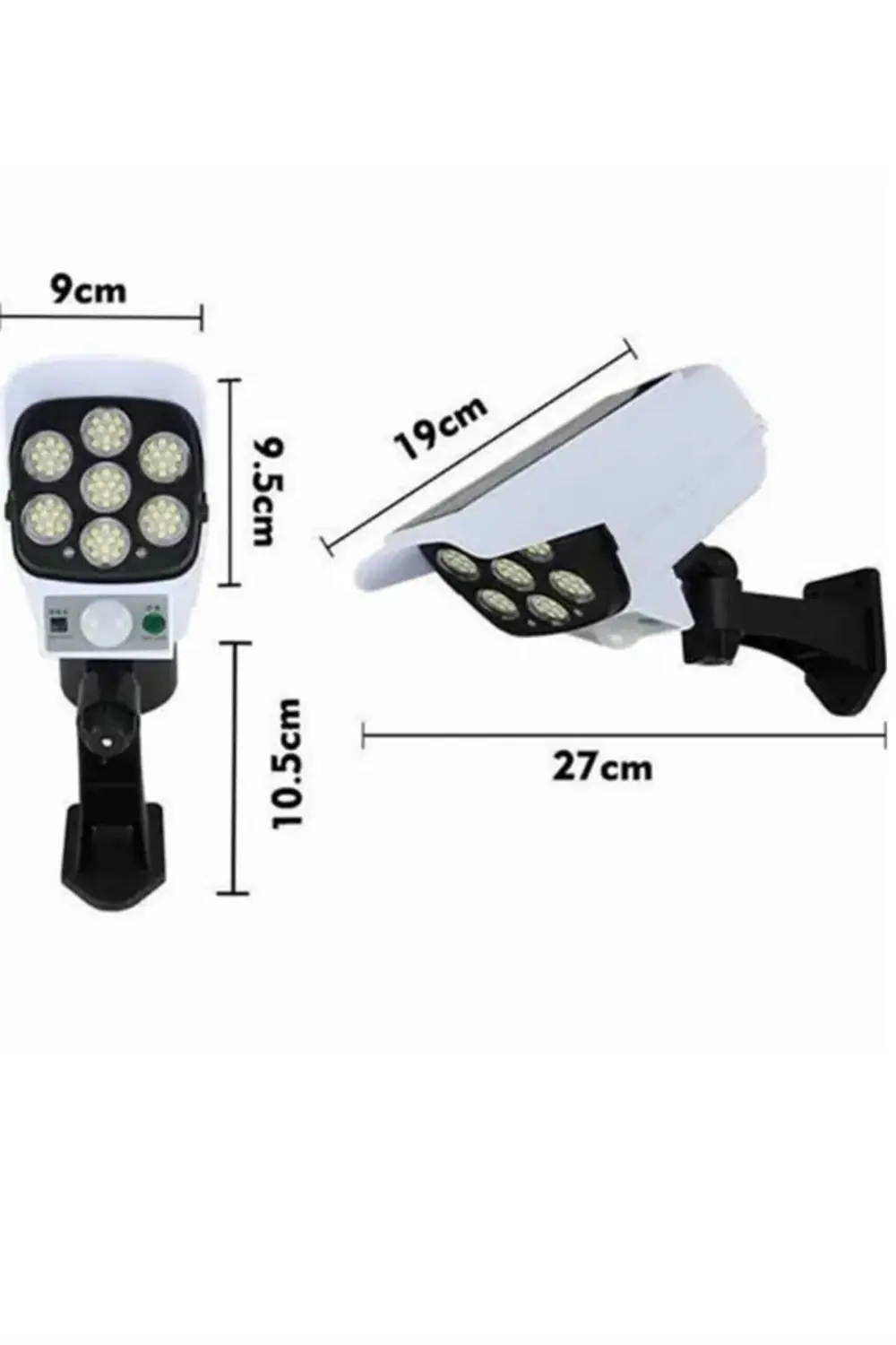 Kamera Görünümlü Led Lamba Dönebilen Bahçe Aydınlatması Duvar Lam