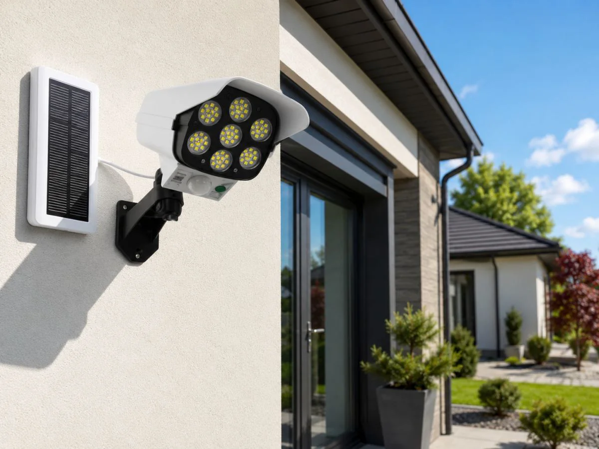 Solar Hareket Sensörlü Kamera Görünümlü Dış Mekan LED Lamba Solar Hareket Sensörlü Kamera Görünümlü Dış Mekan LED Lamba