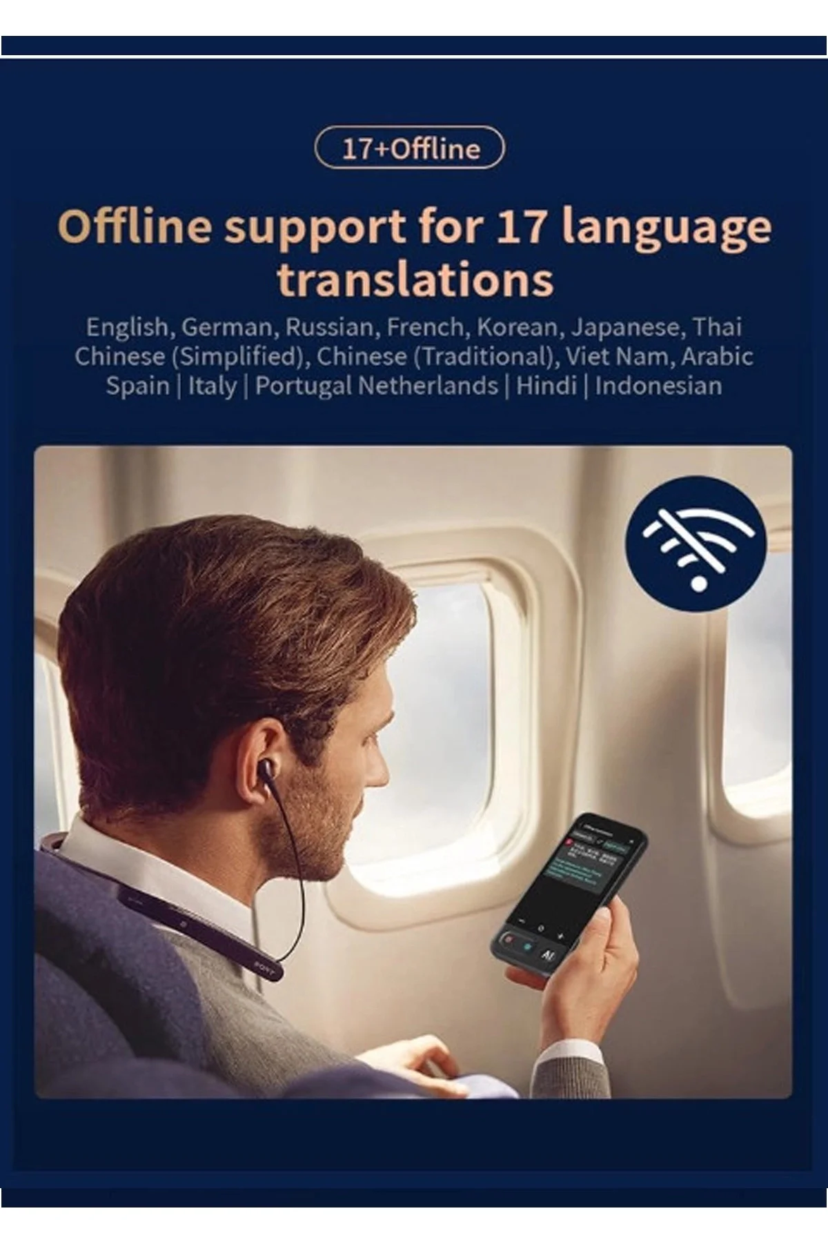 Kameralı 140 Dilde Wifi Özellikli Translator Elektronik Çeviri Ci