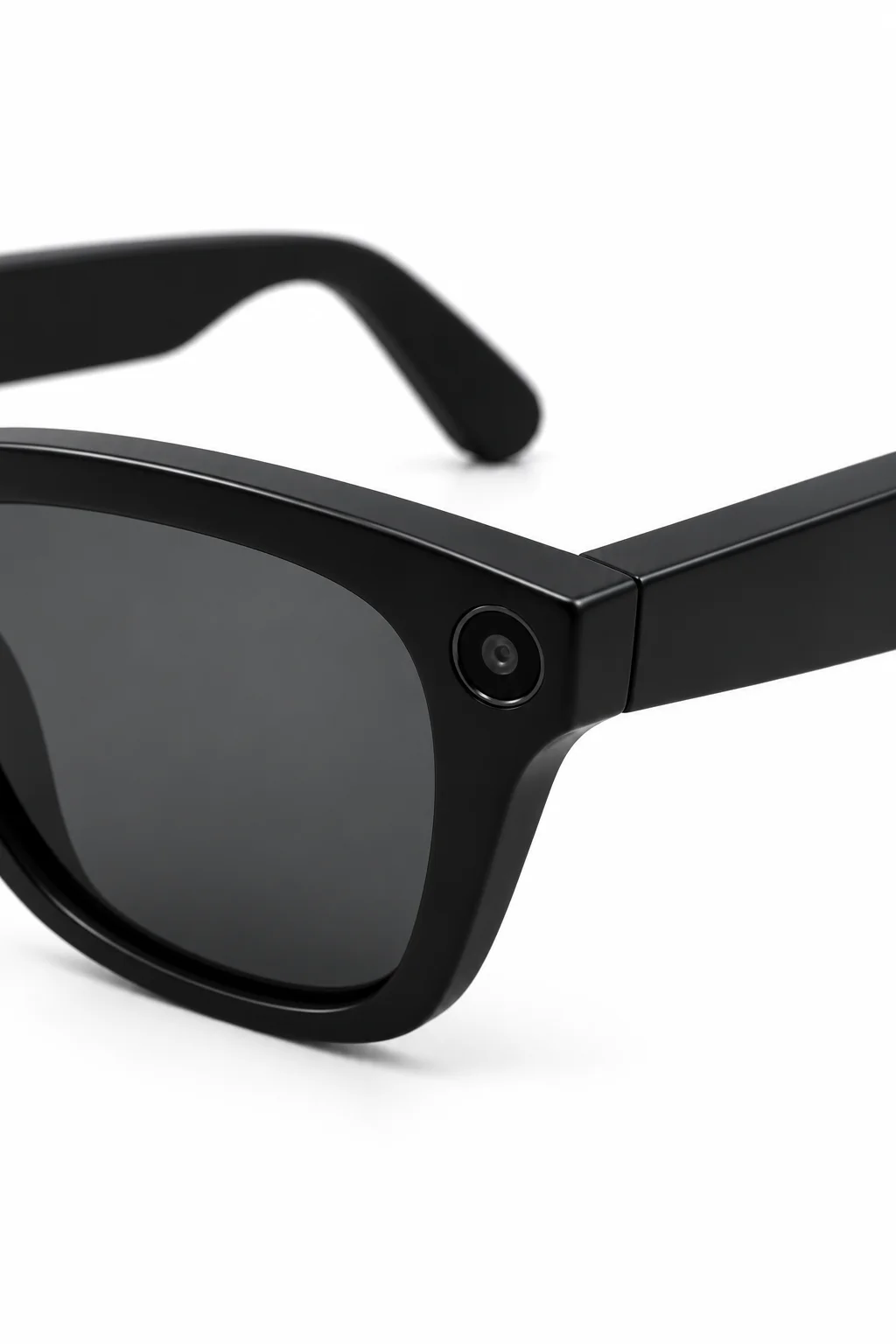 Kameralı Akıllı Gözlük Smart Glasses Güneş Gözlüğü Modern Siyah