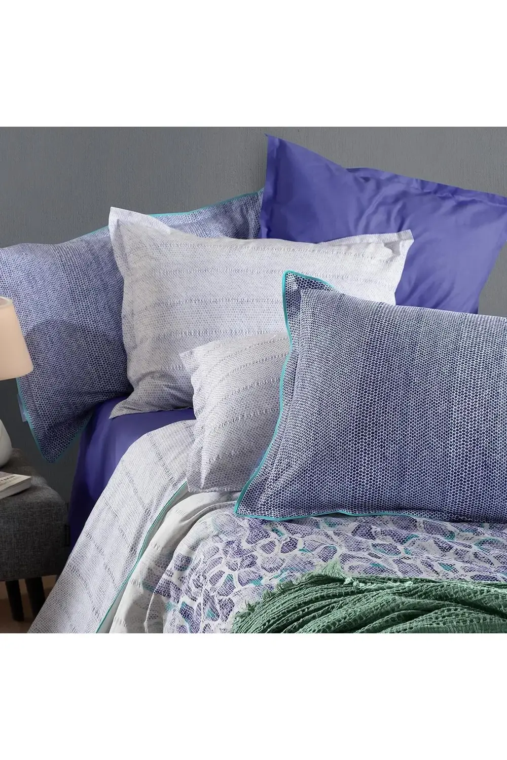 Kamerun Mavi Tek Kişilik %100 Pamuk Nevresim Takımı