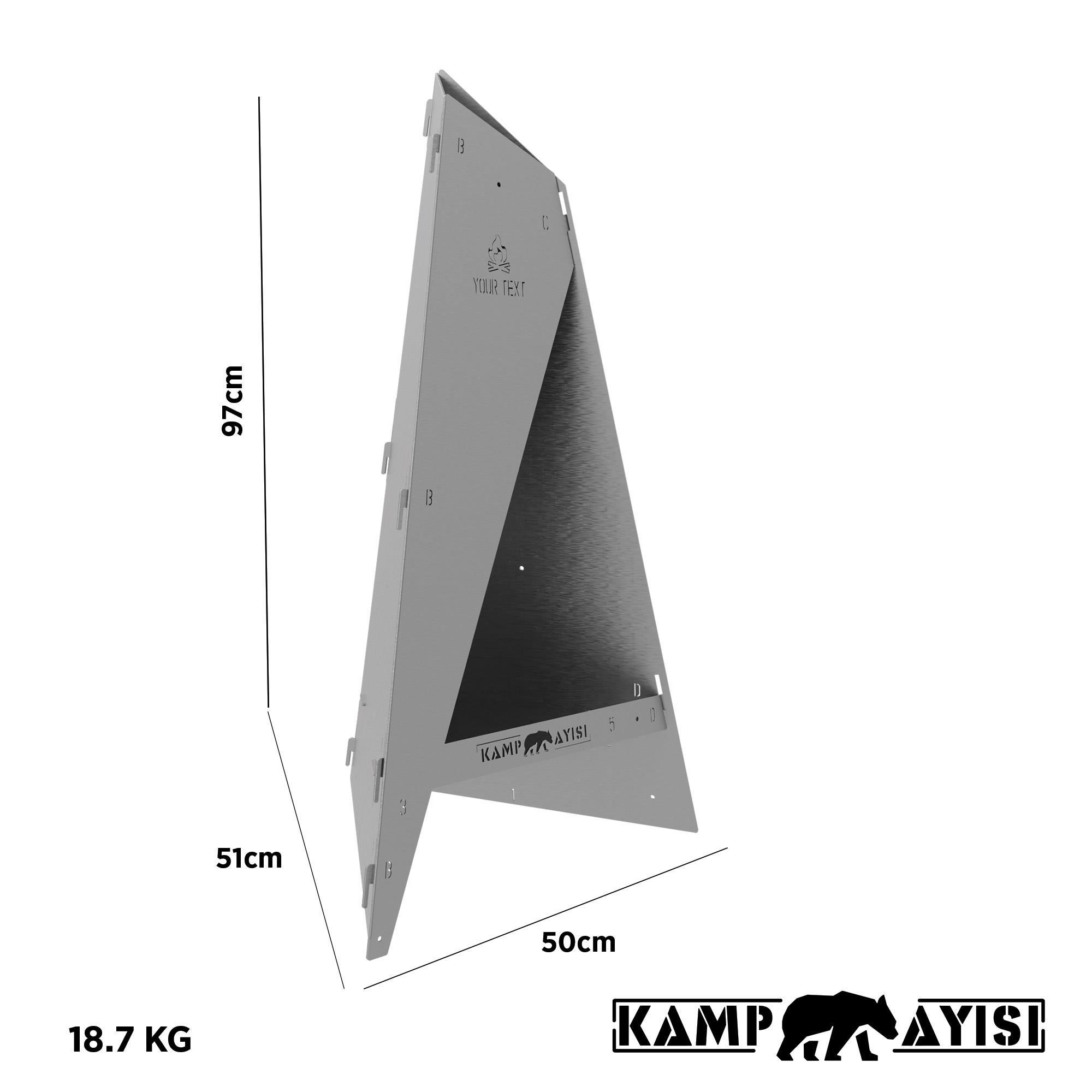 Kamp Ayisi ® Blazepeak™ Katlanabilir Outdoor Piramit Soba Ve Taşin