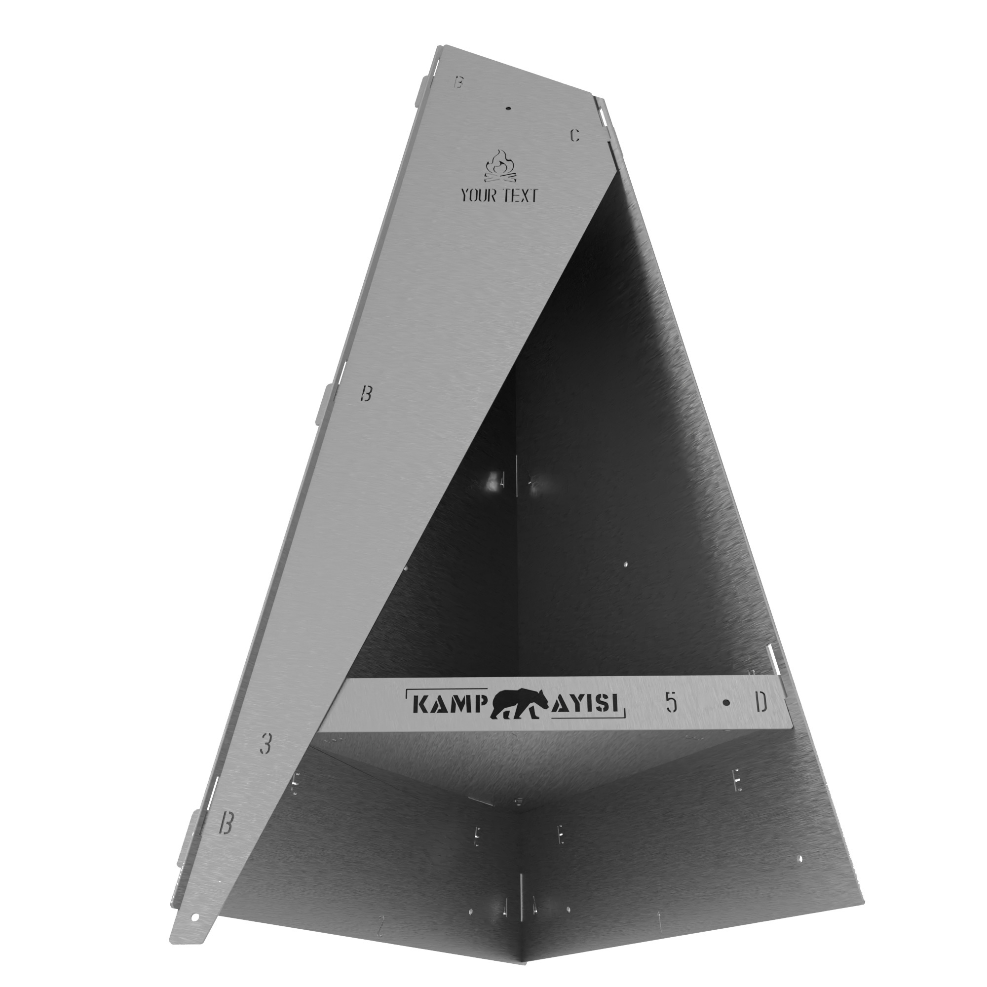 Kamp Ayisi ® Blazepeak™ Katlanabilir Outdoor Piramit Soba Ve Taşin