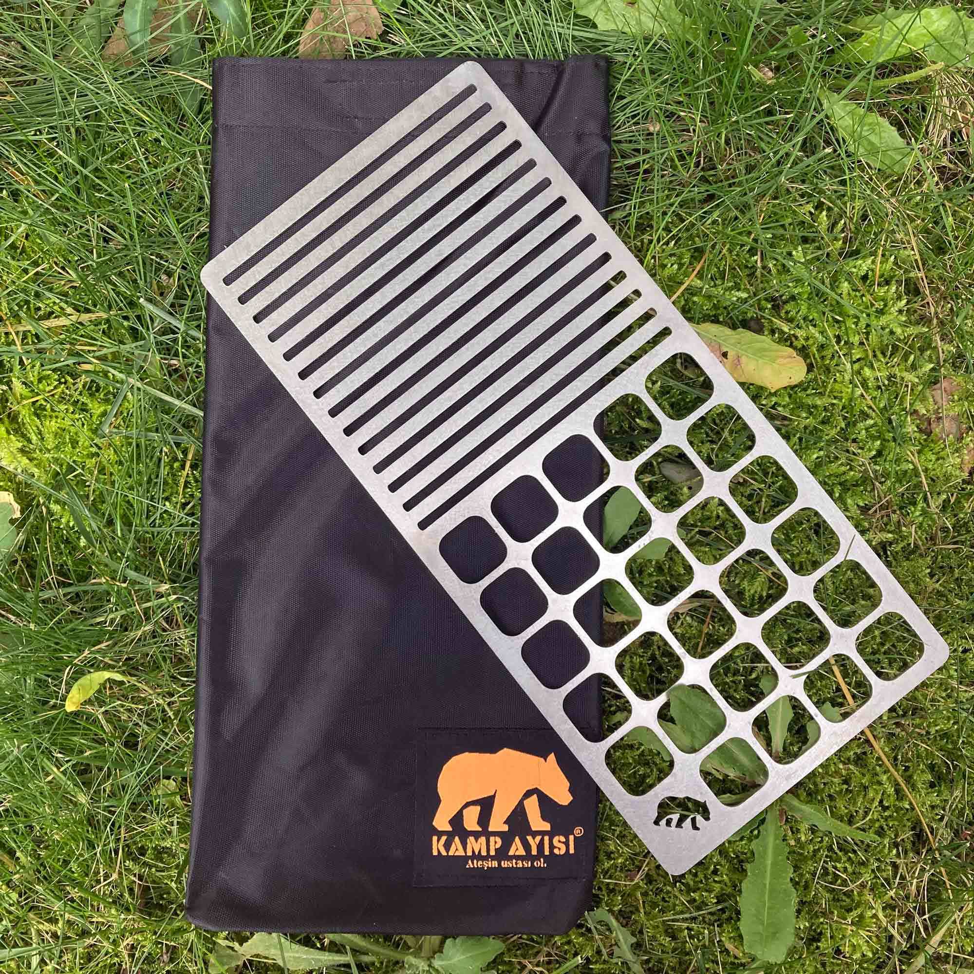 Kamp Ayısı ® Duowire™: Dikdörtgen Bushcraft İzgara Teli 