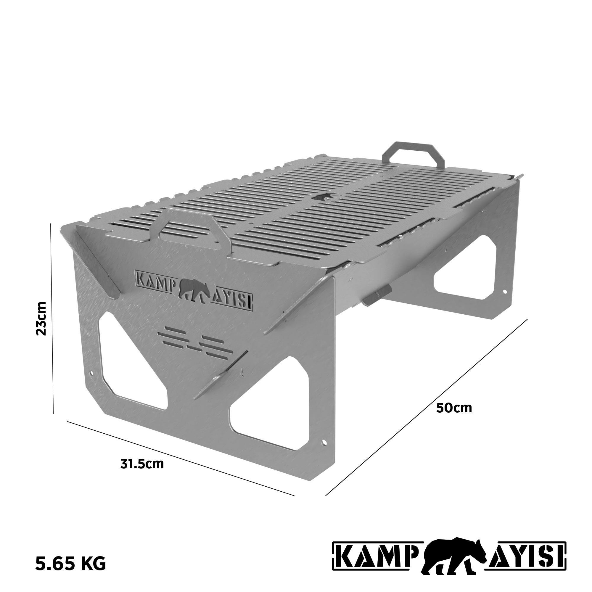Kamp Ayisi ® Easy Mangal™: Taşinabilir Katlanabilir Hafif İzgara 