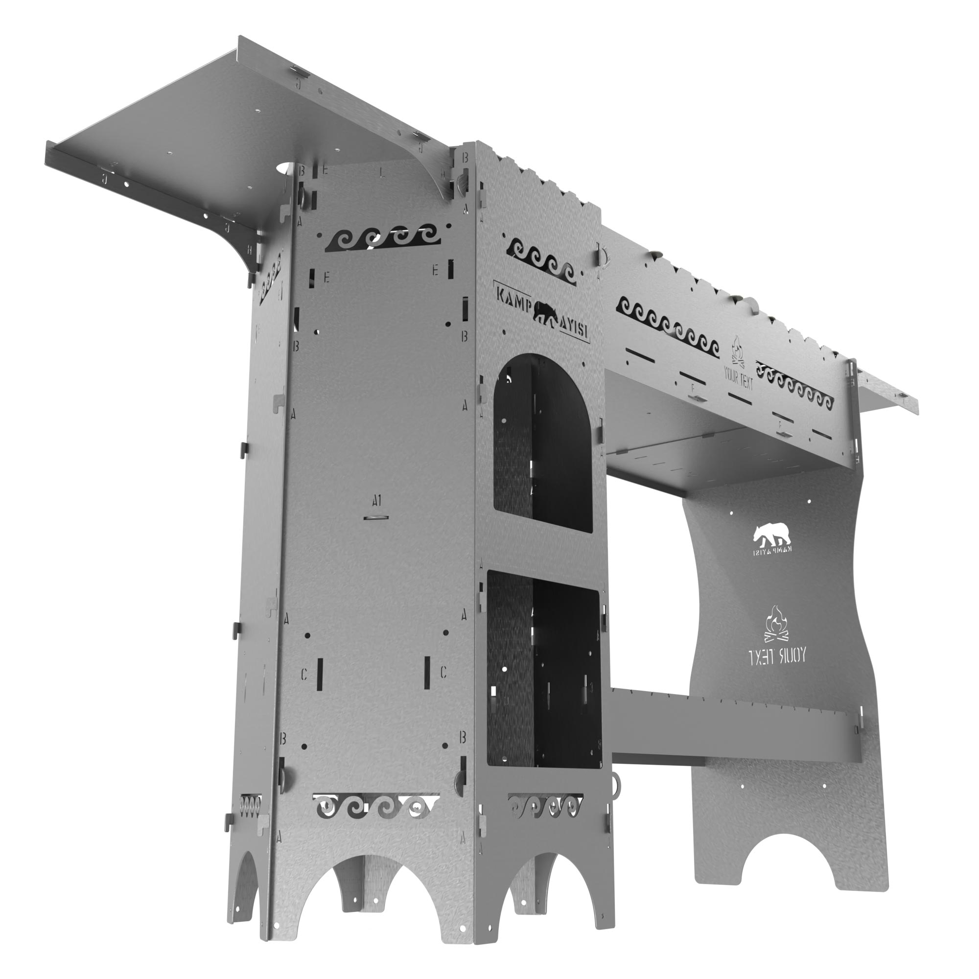 Kamp Ayisi ® Forgeout Pro™ Sobali Ve İzgarali Taşinabilir Çantali 