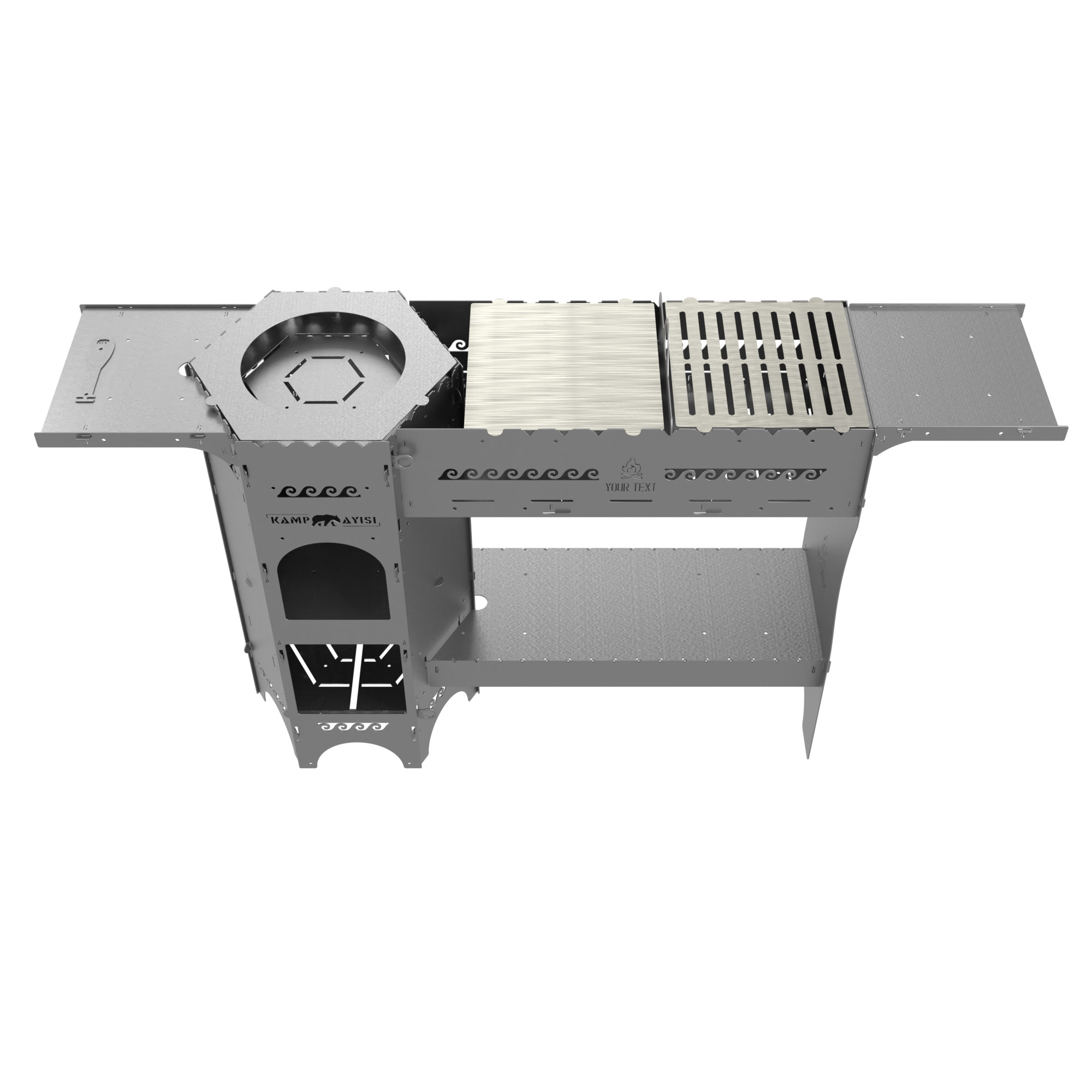 Kamp Ayisi ® Forgeout Pro™ Sobali Ve İzgarali Taşinabilir Çantali 