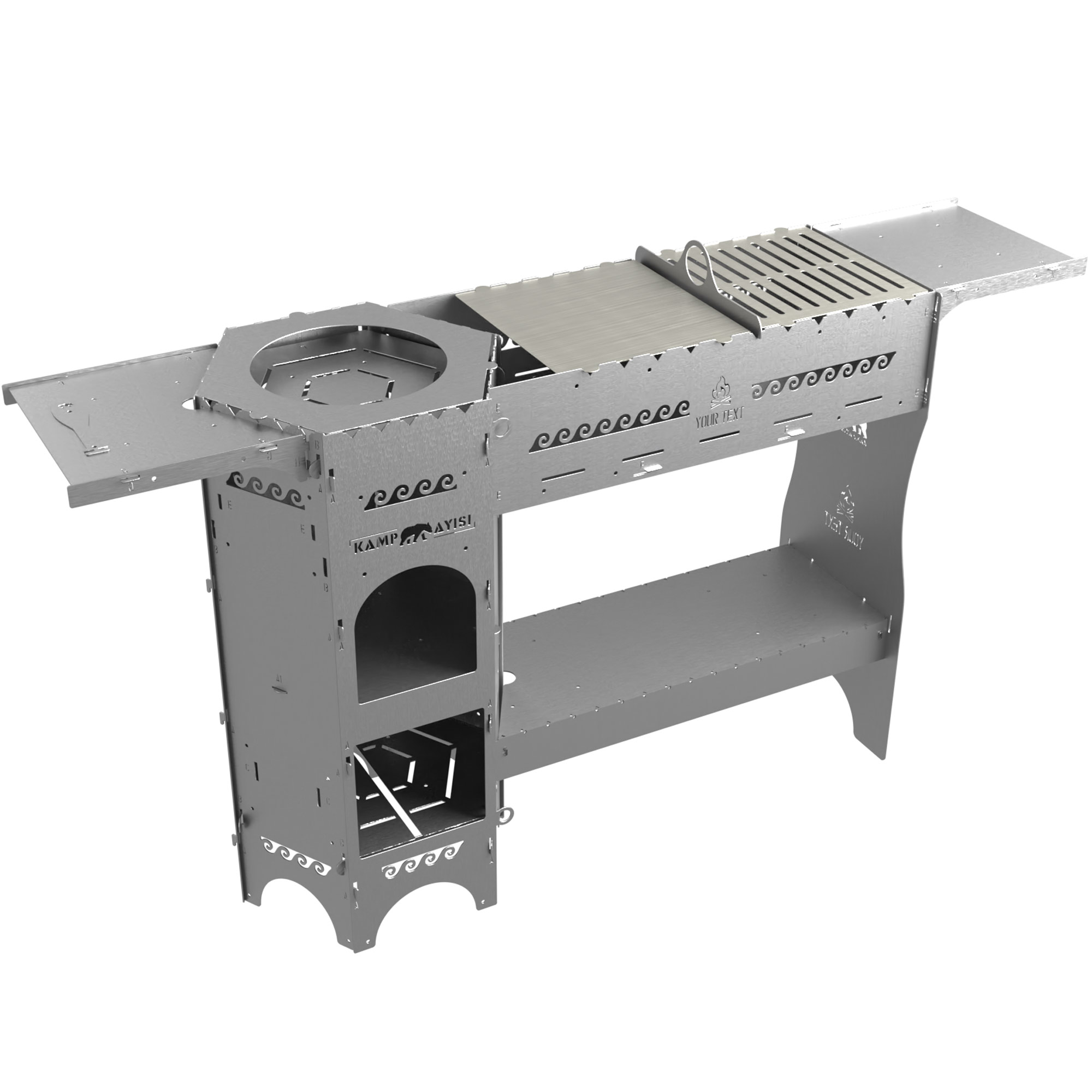 Kamp Ayisi ® Forgeout Pro™ Sobali Ve İzgarali Taşinabilir Çantali 