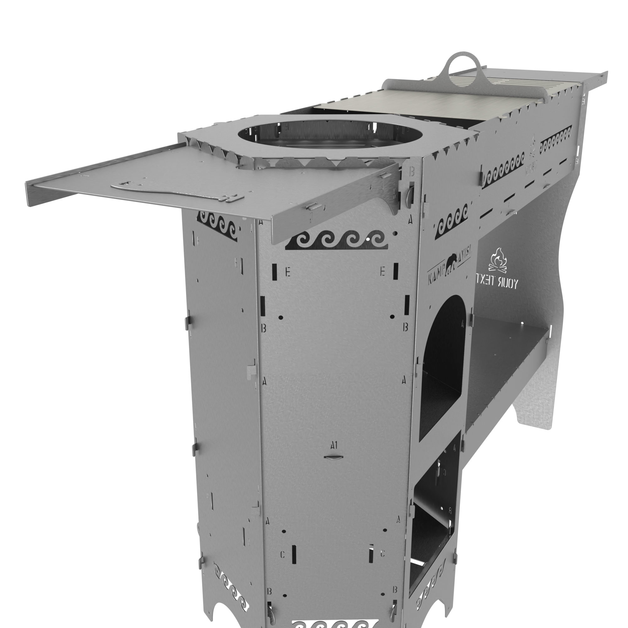Kamp Ayisi ® Forgeout Pro™ Sobali Ve İzgarali Taşinabilir Çantali 