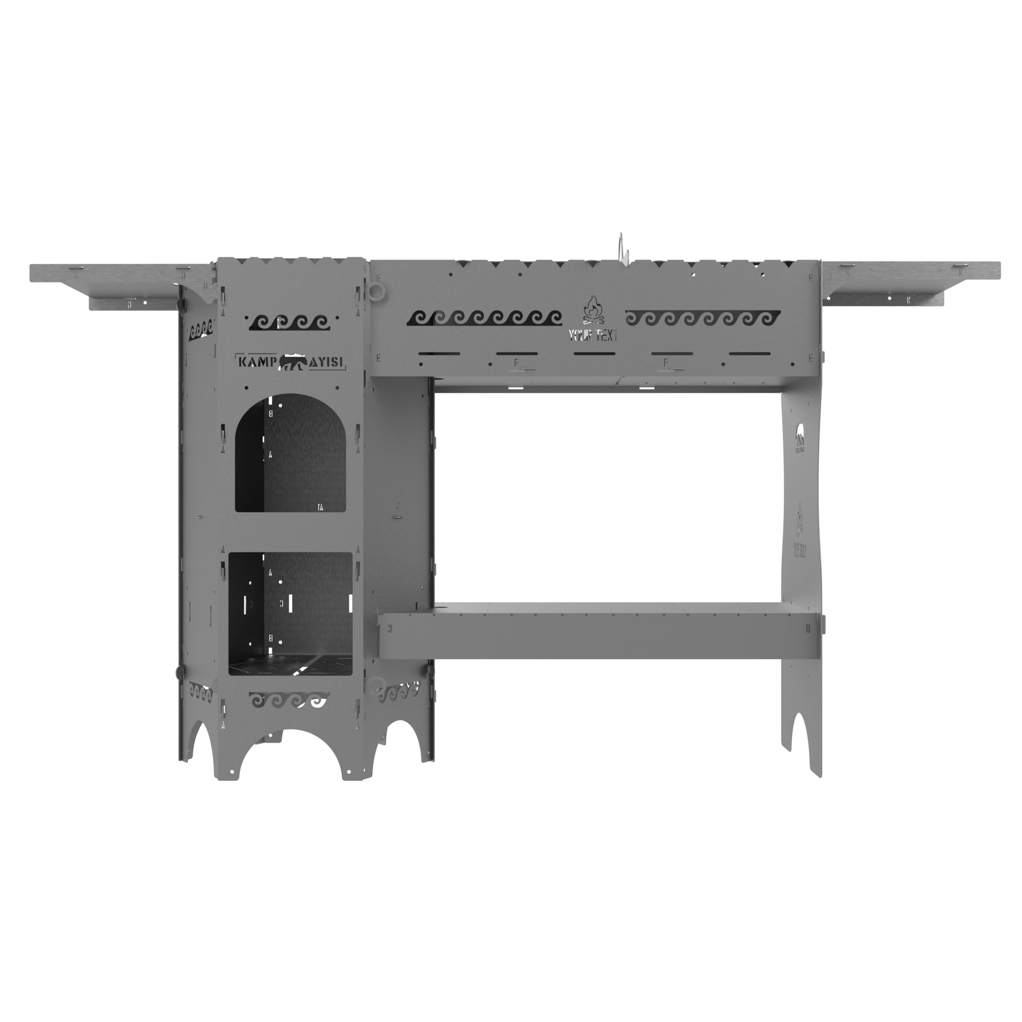 Kamp Ayisi ® Forgeout Pro™ Sobali Ve İzgarali Taşinabilir Çantali 