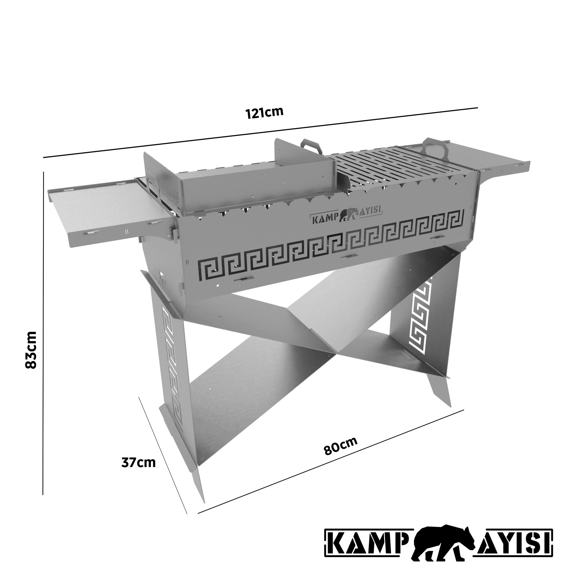 Kamp Ayisi ® Grillhero™ Çantali Katlanir Taşinabilir Modüler Kamp 