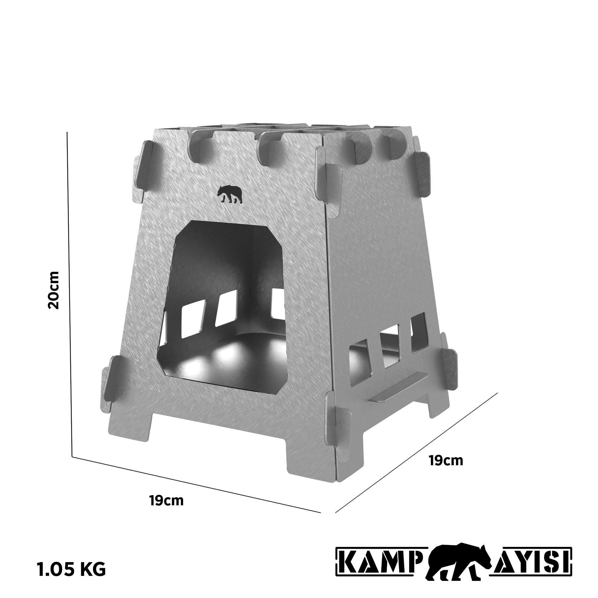 Kamp Ayısı ® İnox™ 1Mm Paslanmaz Galvaniz Çelik Su Geçirmez Çantal