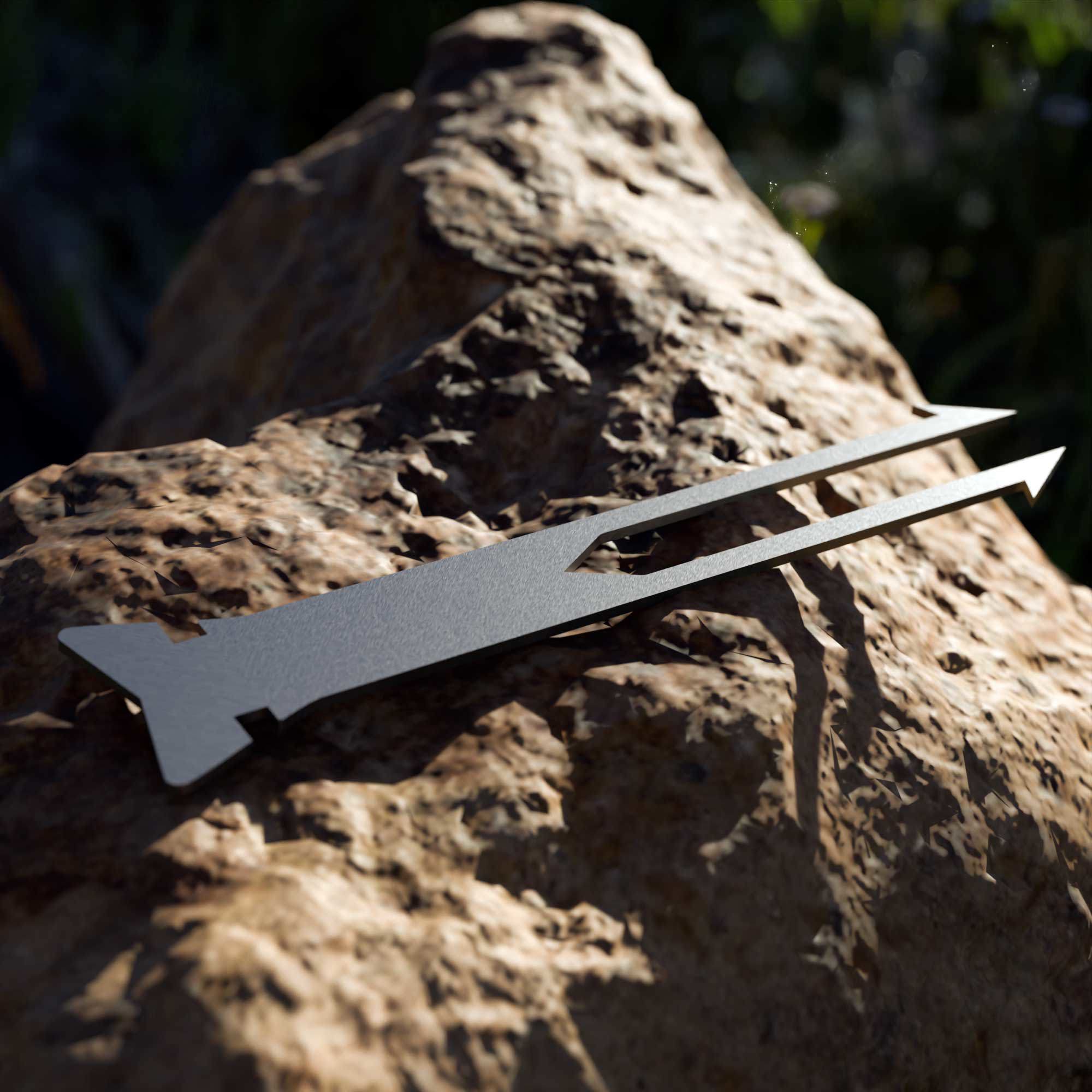 Kamp Ayisi ® Klasik Çift Ağizli Bushcraft Balikçi Mizrak Ucu 