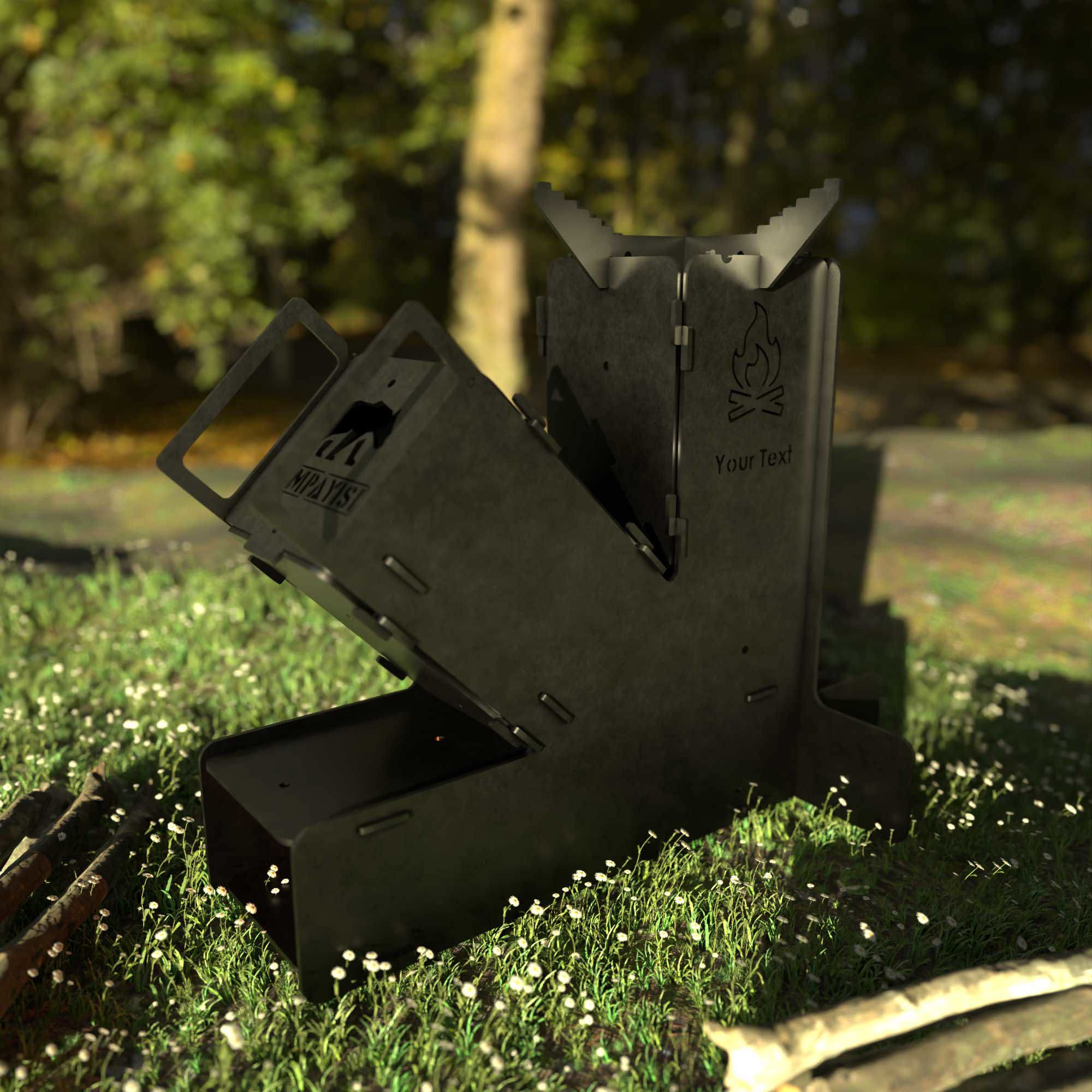 Kamp Ayisi ® Nordifyr™ Roket Soba: Katlanabilir Taşima Çantali Kam Kamp Ayisi ® Nordifyr™ Roket Soba: Katlanabilir Taşima Çantali Kam