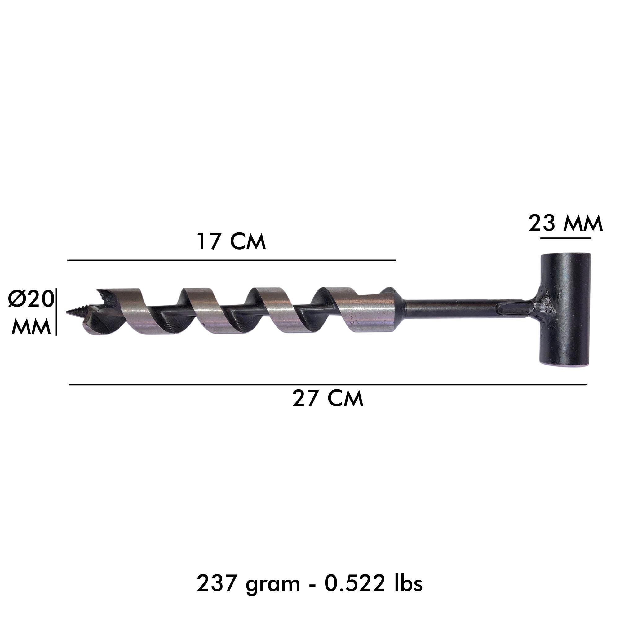Kamp Ayisi ® Nordic™ Delme Çapi 20 Mm - Bushcraft İsveç El Burgusu