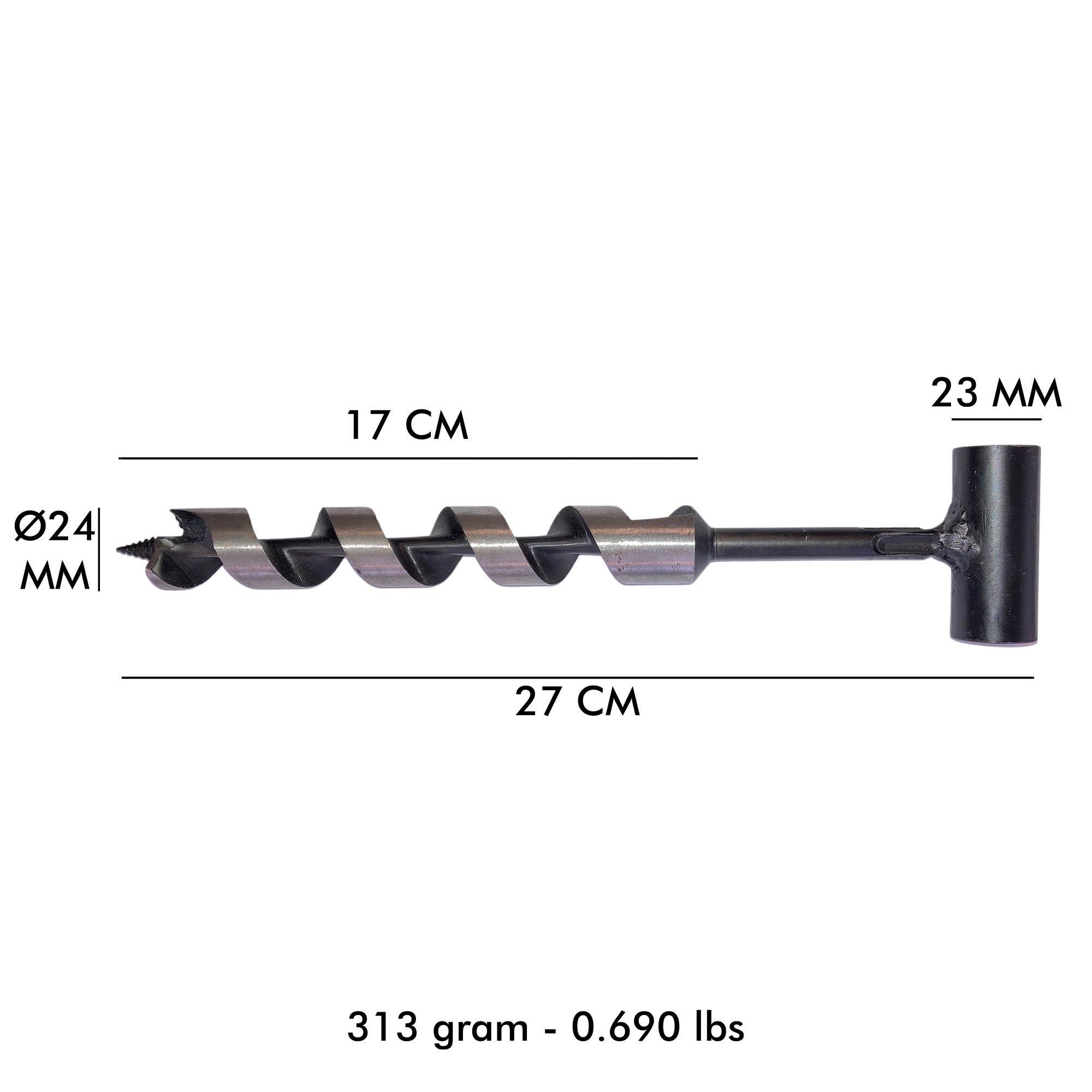 Kamp Ayisi ® Nordic™ Delme Çapi 24 Mm - Bushcraft İsveç El Burgusu