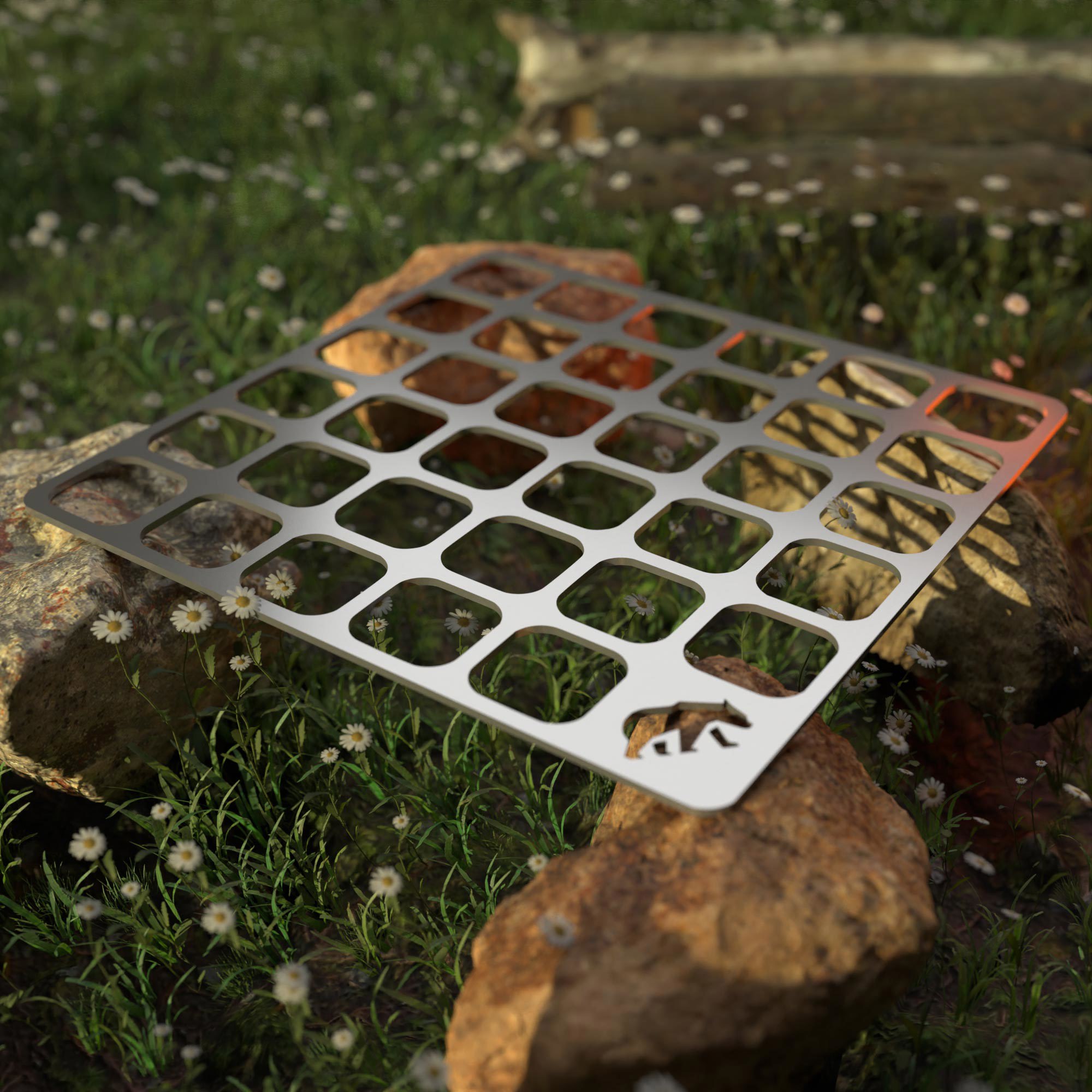 Kamp Ayısı ® Openairwire™ Taşıma Çantalı Paslanmaz Çelik 13 Cm X 1