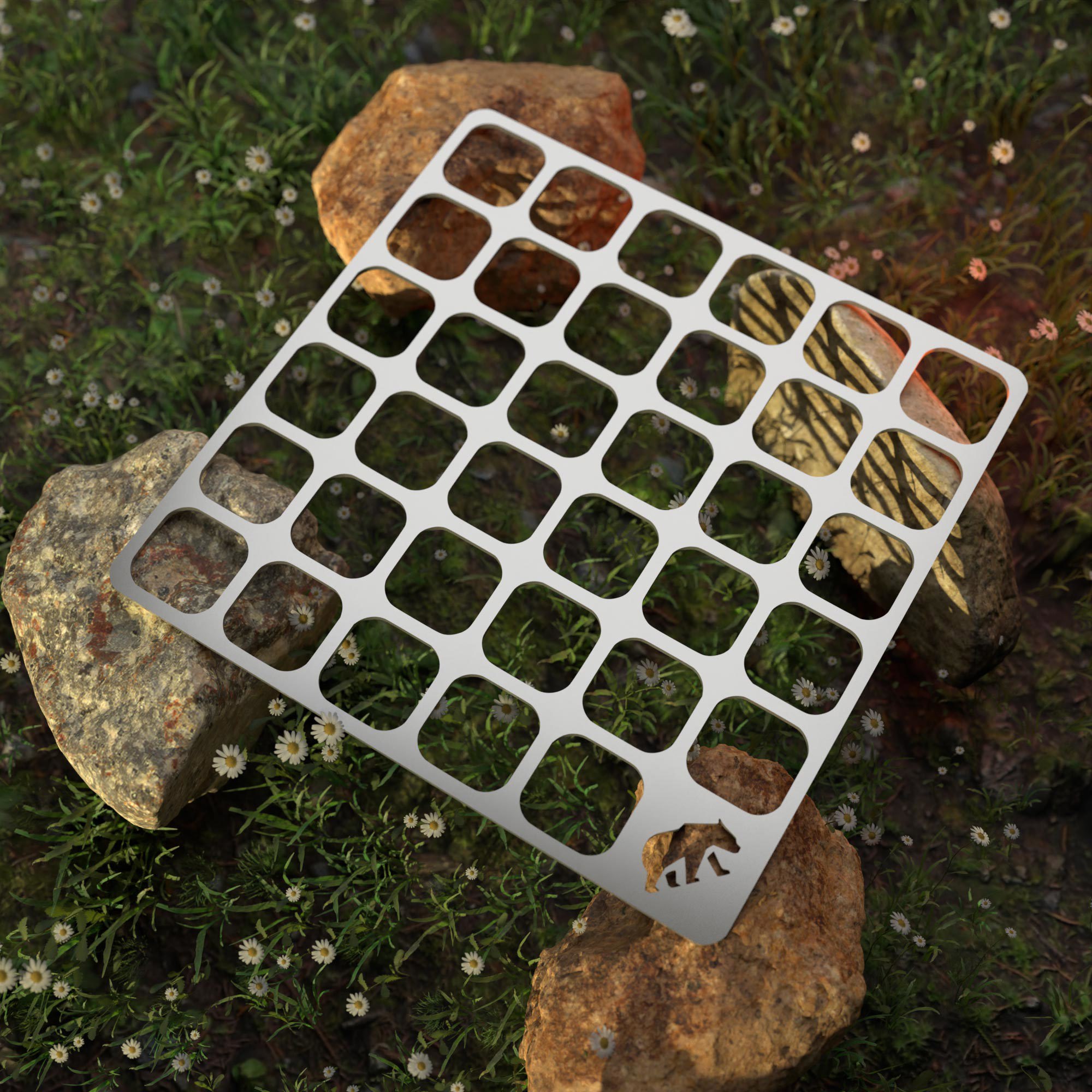 Kamp Ayısı ® Openairwire™ Taşıma Çantalı Paslanmaz Çelik 13 Cm X 1