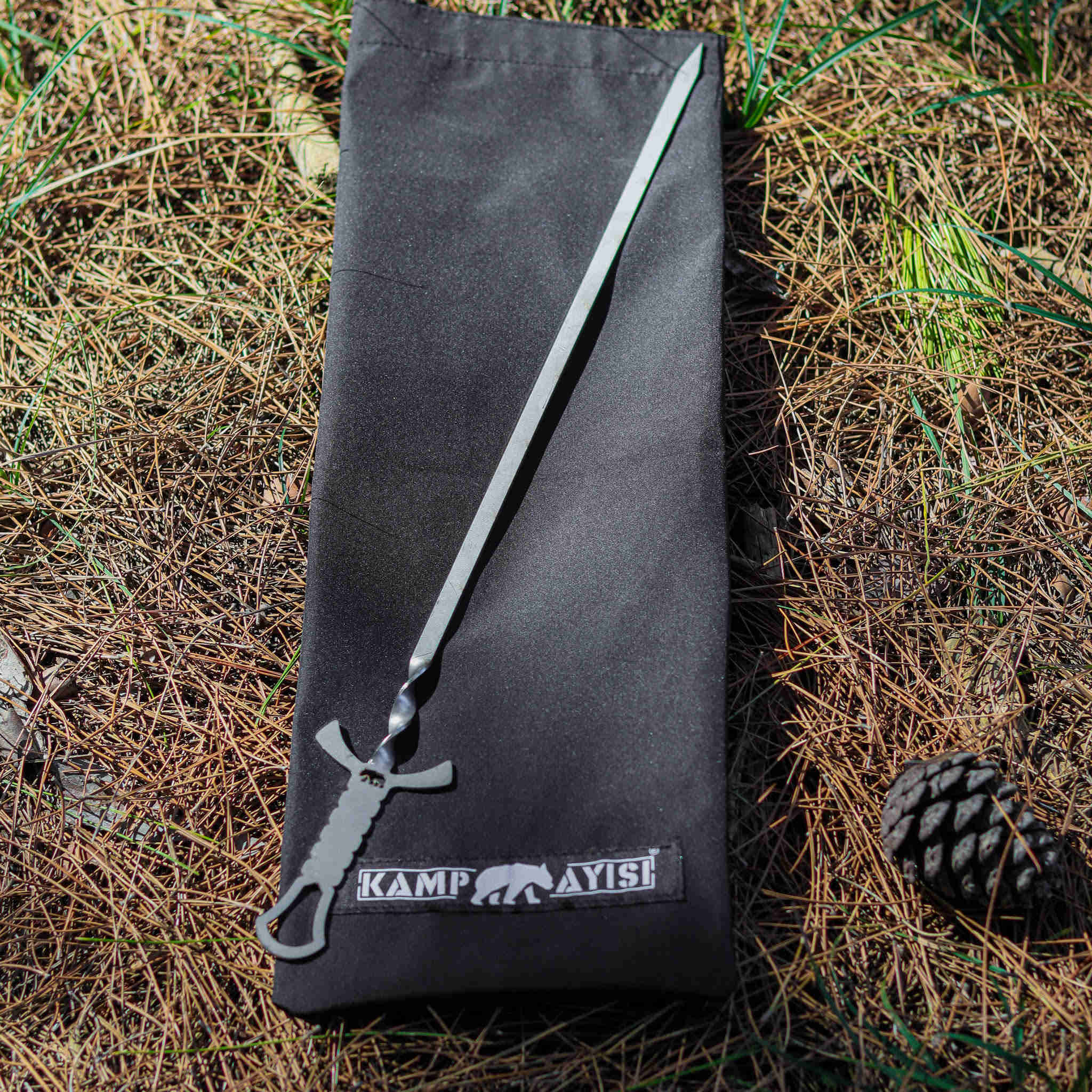 Kamp Ayısı ® Valerion™ 6 Adet Paslanmaz Çelik Kebab İzgara Şişi 