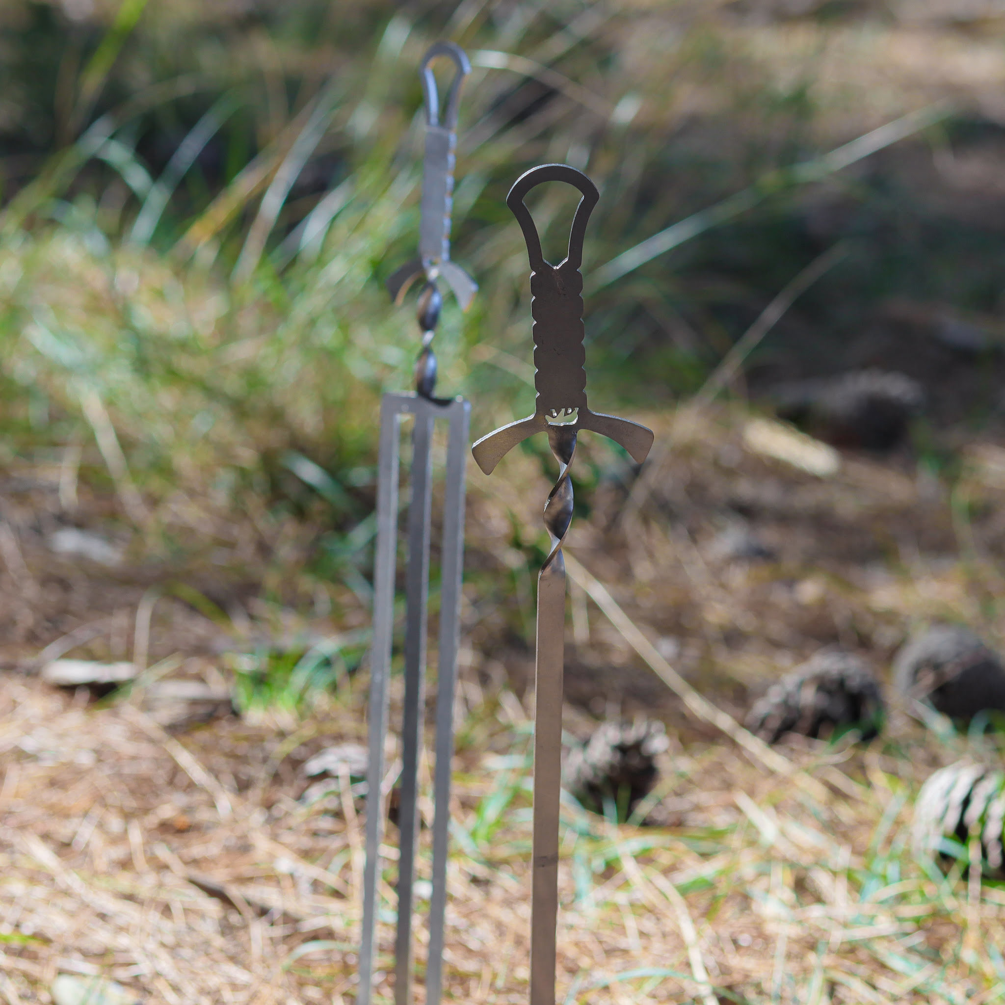 Kamp Ayısı ® Valerion™ 6 Adet Paslanmaz Çelik Kebab İzgara Şişi 