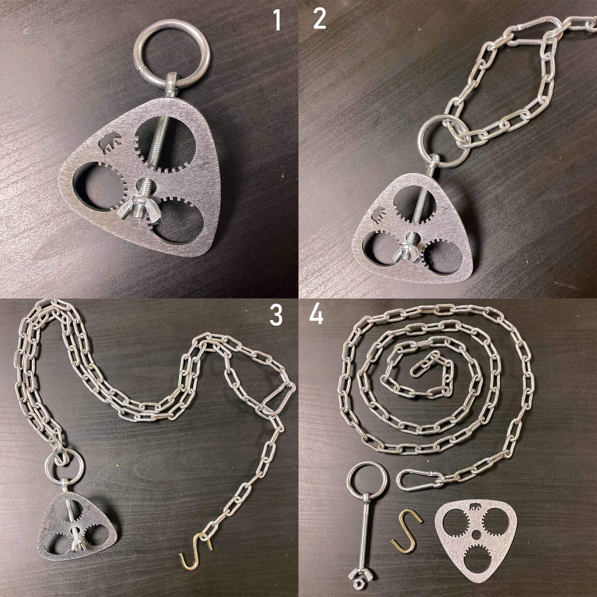 Kamp Ayisi ® Woodcraft™ Ayarlanabilir Karabinali Zincirli Üç Ayak 