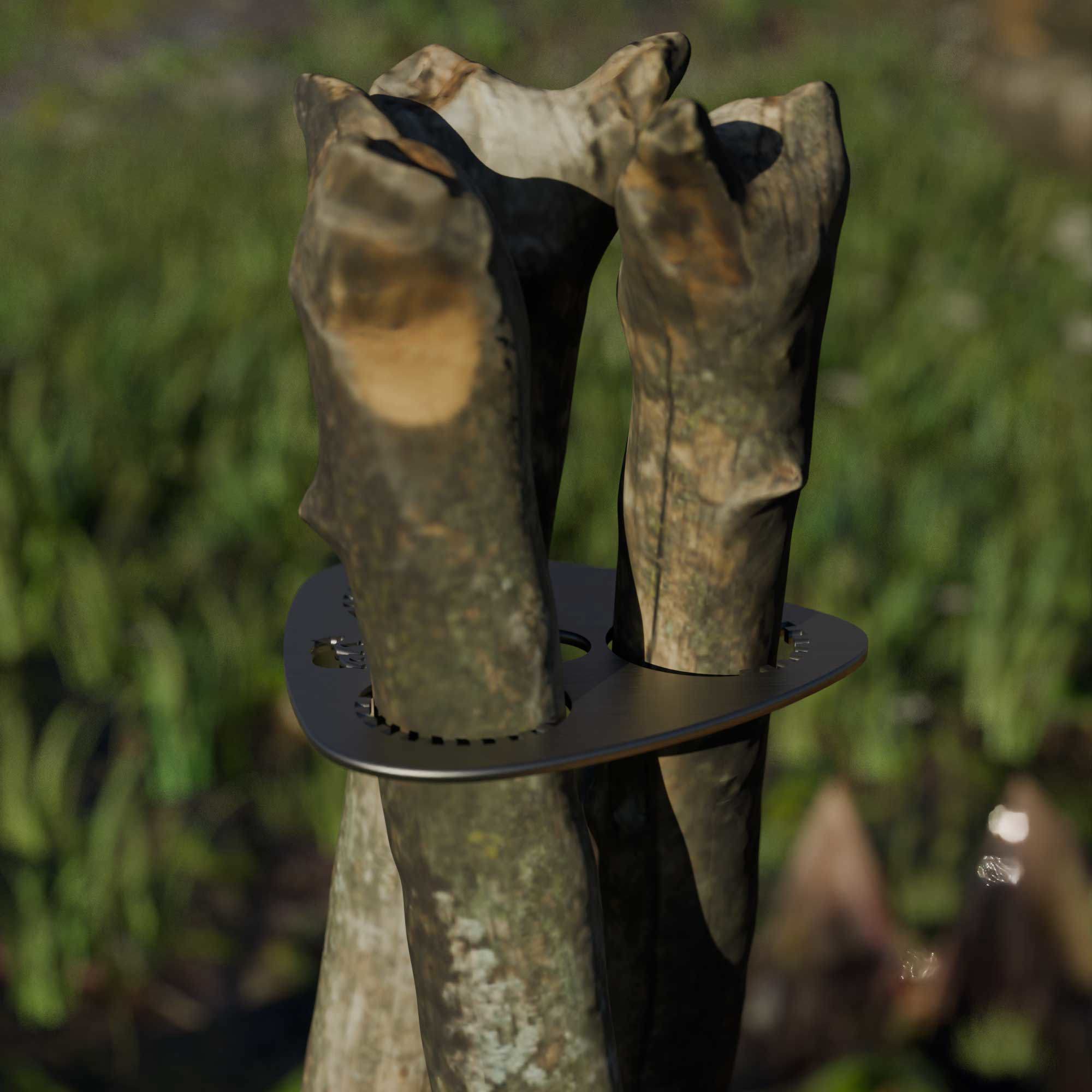 Kamp Ayisi ® Woodcraft™ Ayarlanabilir Karabinali Zincirli Üç Ayak 