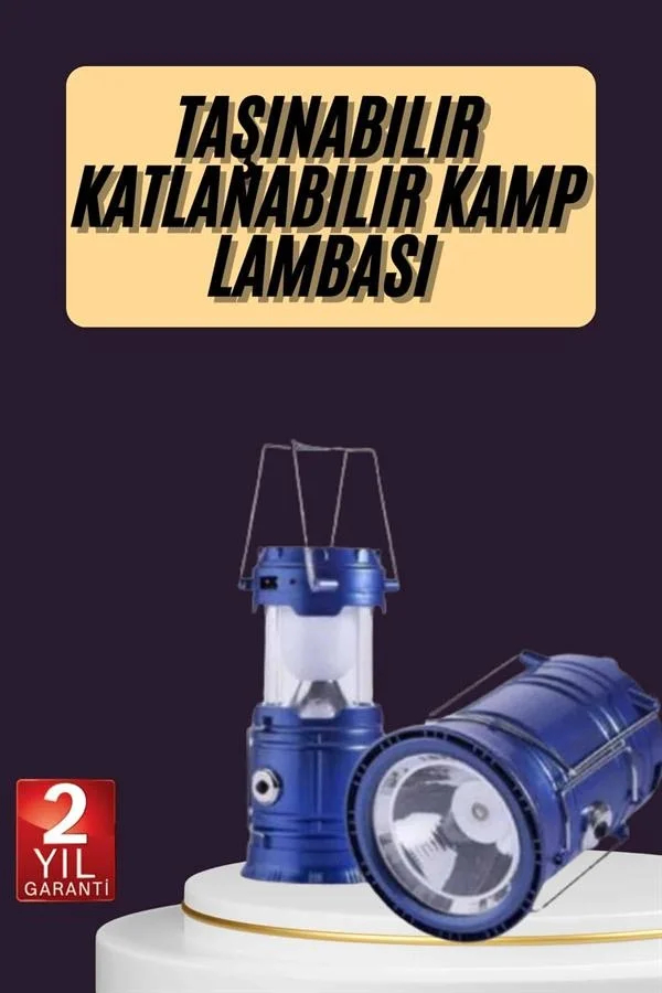 Kamp Feneri Şarj Edilebilir Güneş Enerjili Işıldak USB Şarjlı Kamp Feneri Şarj Edilebilir Güneş Enerjili Işıldak USB Şarjlı