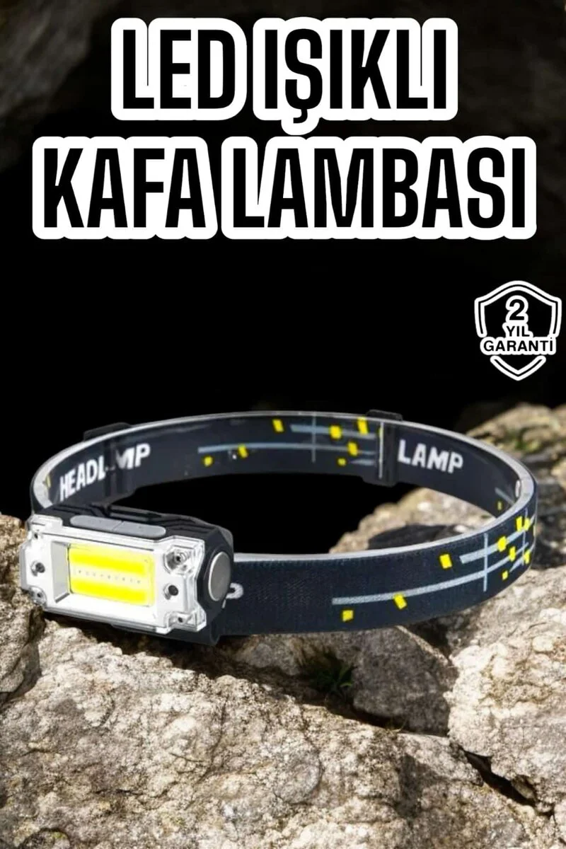 Kamp Feneri - Suya Dayanıklı 3W LED Kafa Lambası