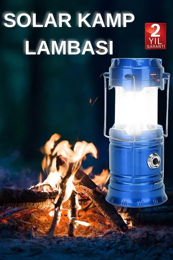 Kamp Lambası El Feneri Askılı Büyük Boy USB Şarjlı Işıldak Kamp Lambası El Feneri Askılı Büyük Boy USB Şarjlı Işıldak