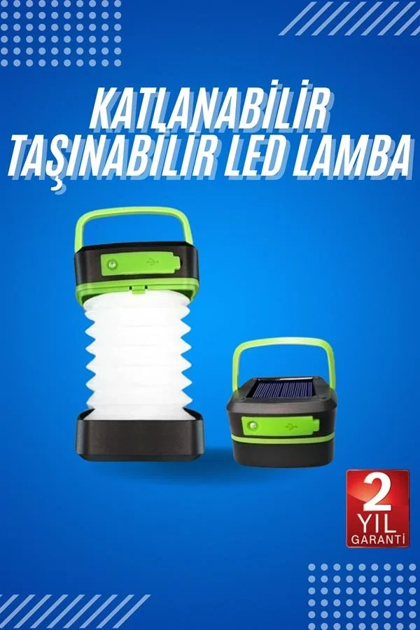 Kamp Lambası Katlanabilir Lamba Solar Şarjlı Led Lamba El Fenerli Fiyatı, Yorumları ve Özellikleri