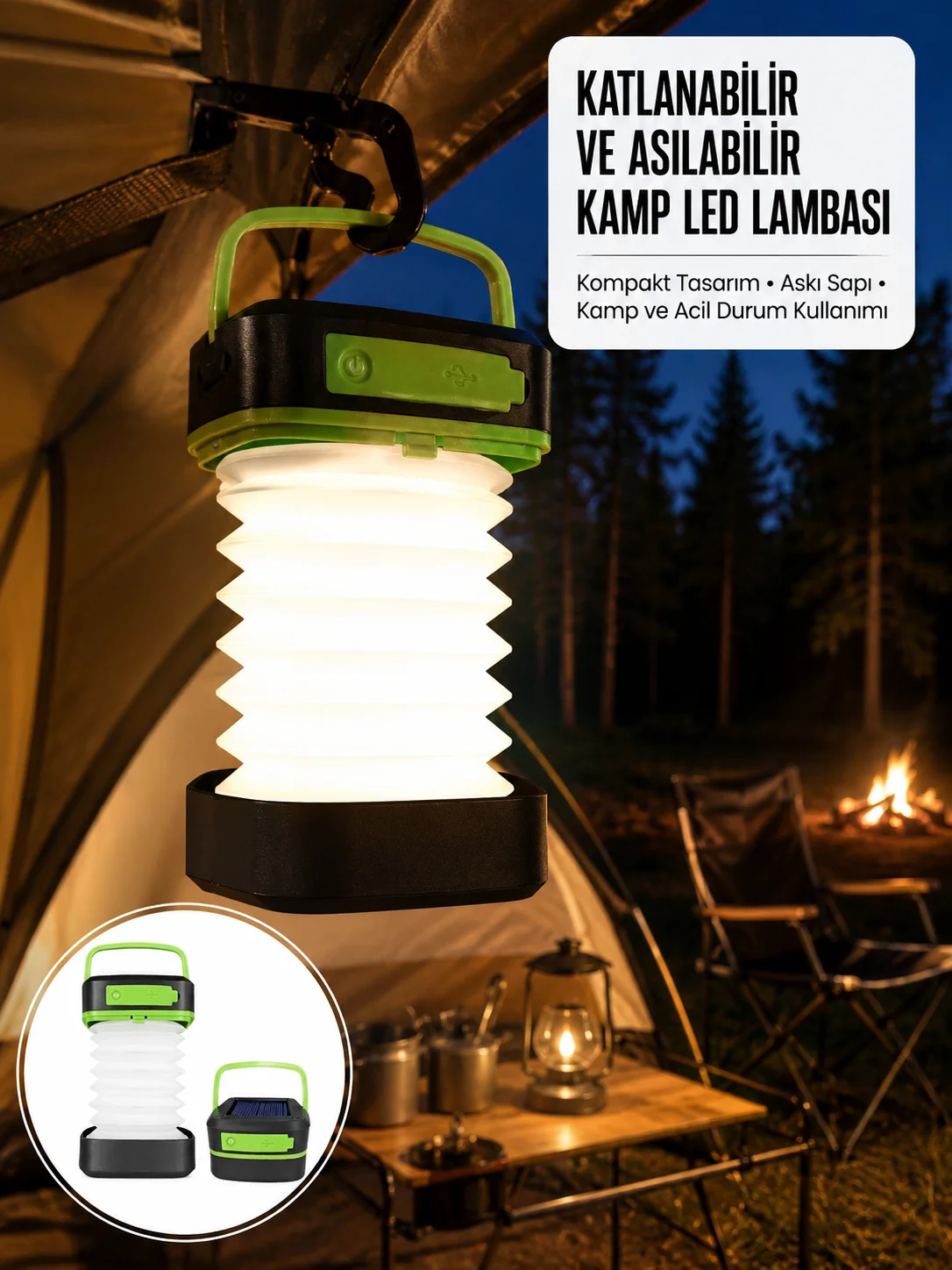 Kamp Lambası Katlanabilir Lamba Solar Şarjlı Led Lamba El Fenerli Yeni Nesil Kamp Lambası Katlanabilir Lamba Solar Şarjlı Led Lamba El Fenerli Yeni Nesil