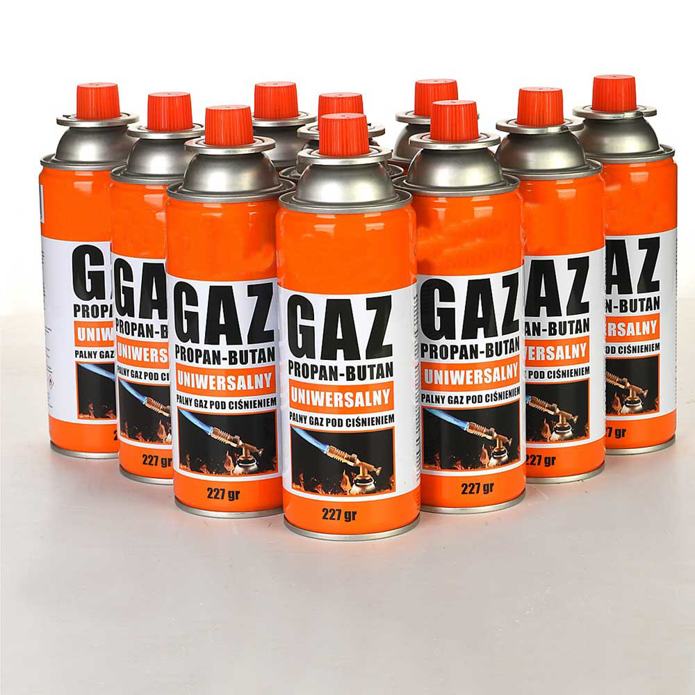 Kamp Ocak Gazı Valfli Kartuş 227GR - 10 Adet Kamp Ocak Gazı Valfli Kartuş 227GR - 10 Adet