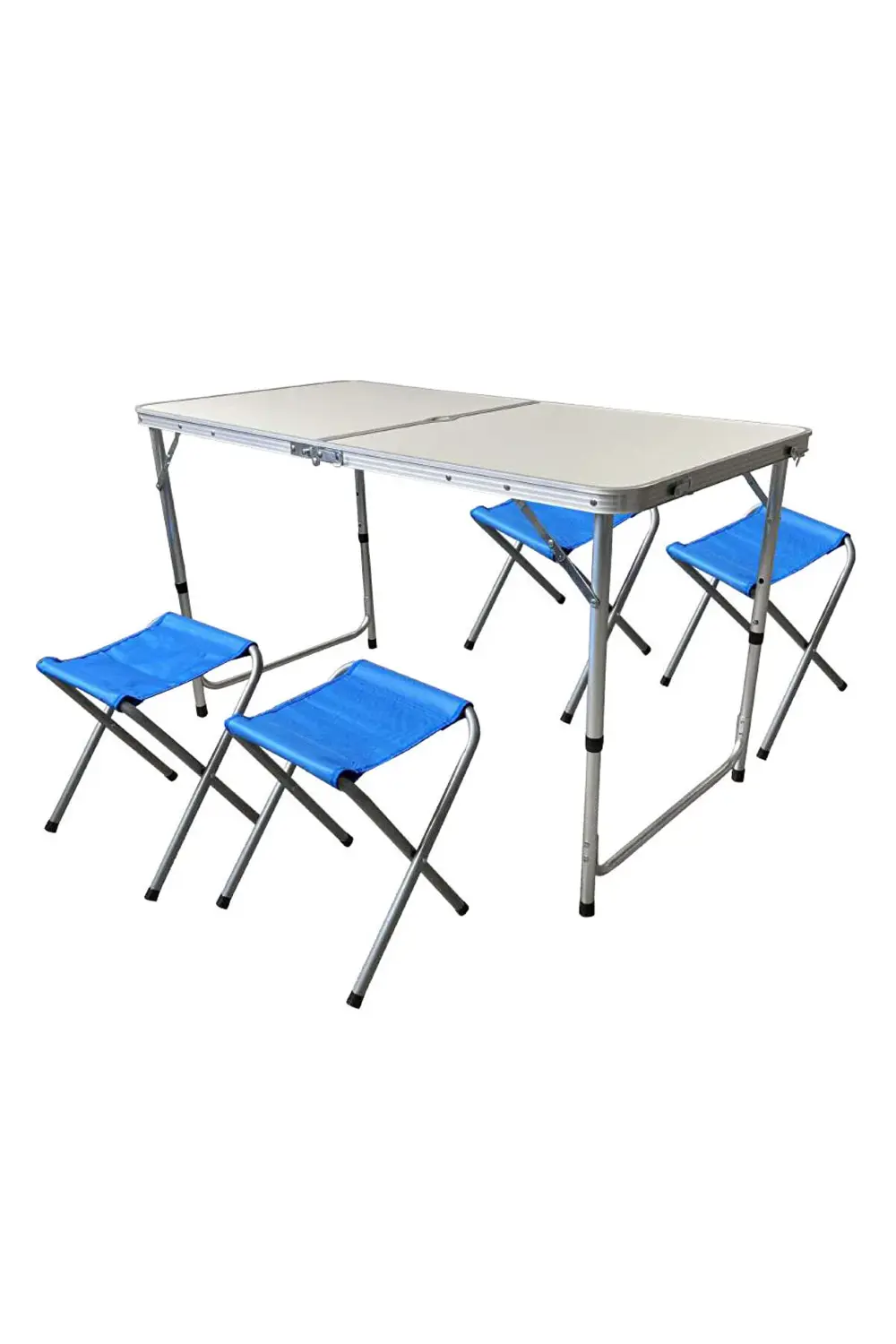Kamp & Piknik Masası Seti 4 Kişilik (4 Tabure) – Katlanır 120×60