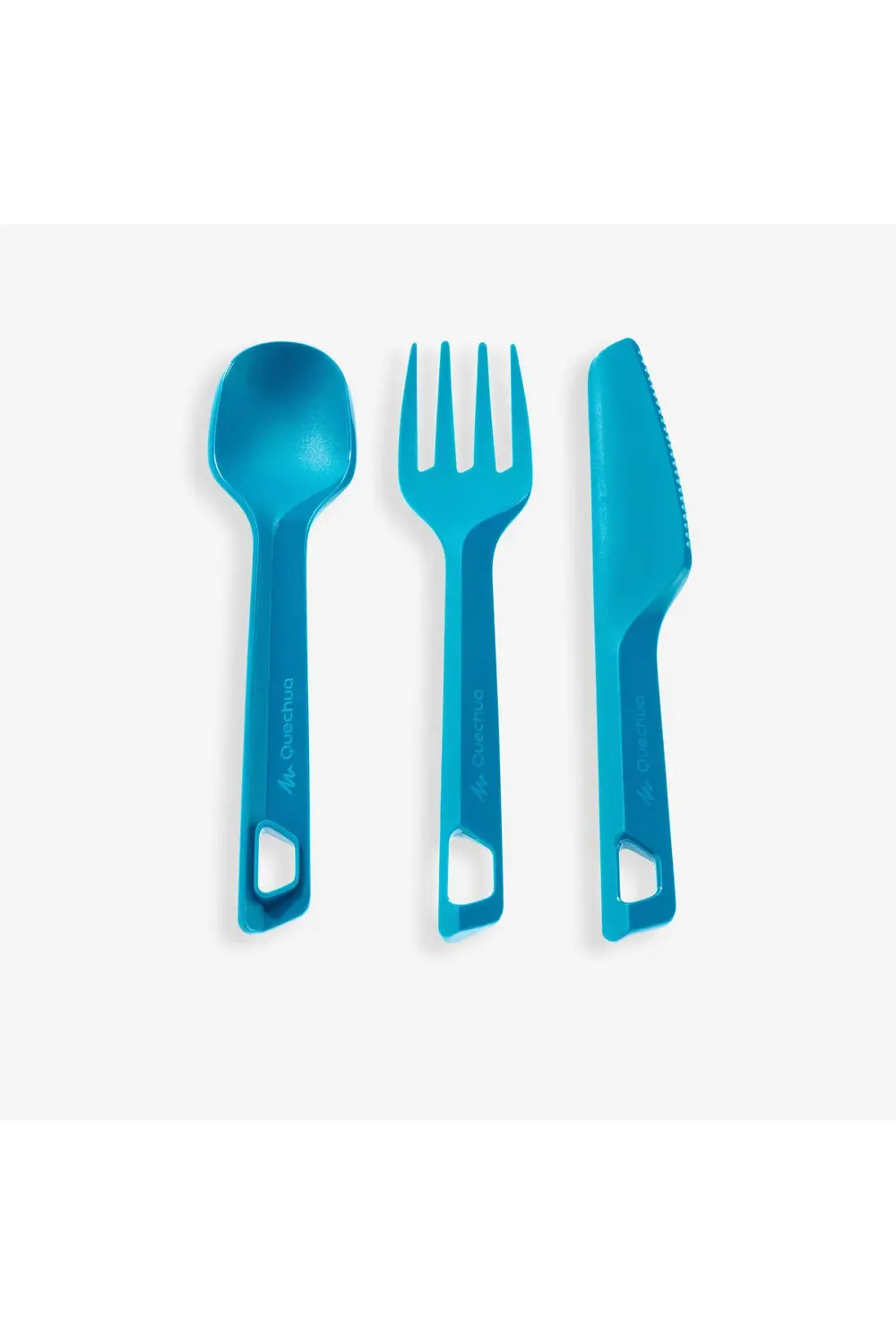 Kamp Plastik Sofra Seti - Çatal/bıçak/kaşık - 3'lü - Mavi - 100