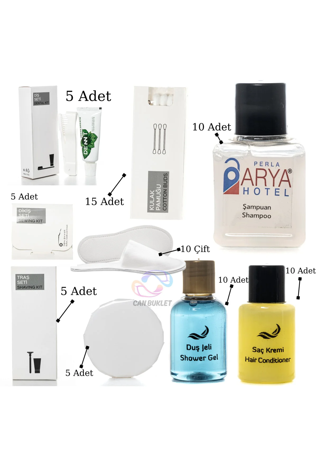 Kamp Tatil Ve Seyahat Için Kişisel Bakım Ve Seyahat Seti