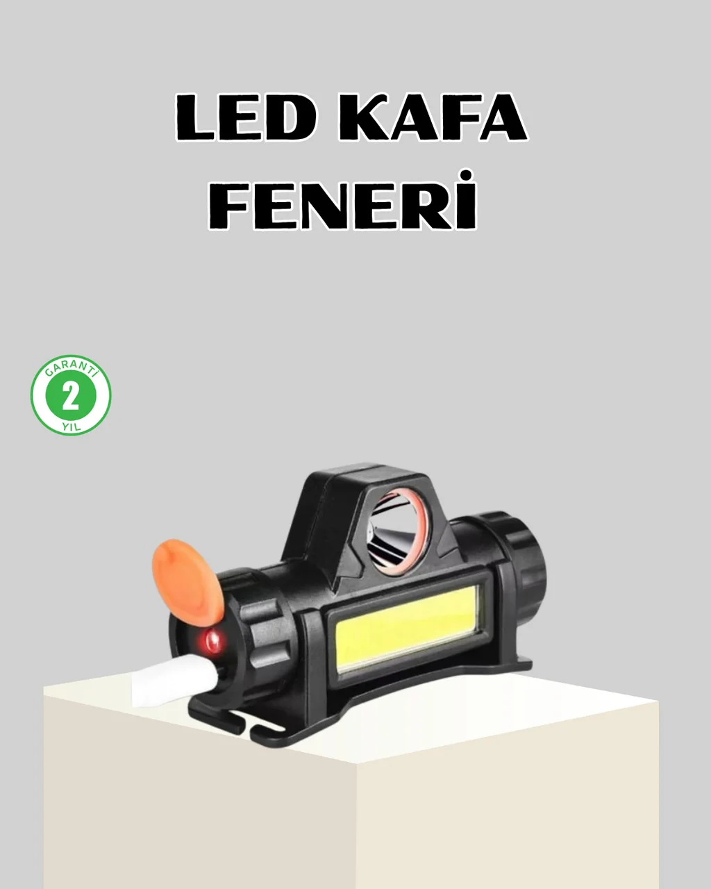 Kamp Ve Doğa İçin Şarjlı Led Baş Feneri Mıknatıslı, Su Geçirmez - Lisinya Diğer