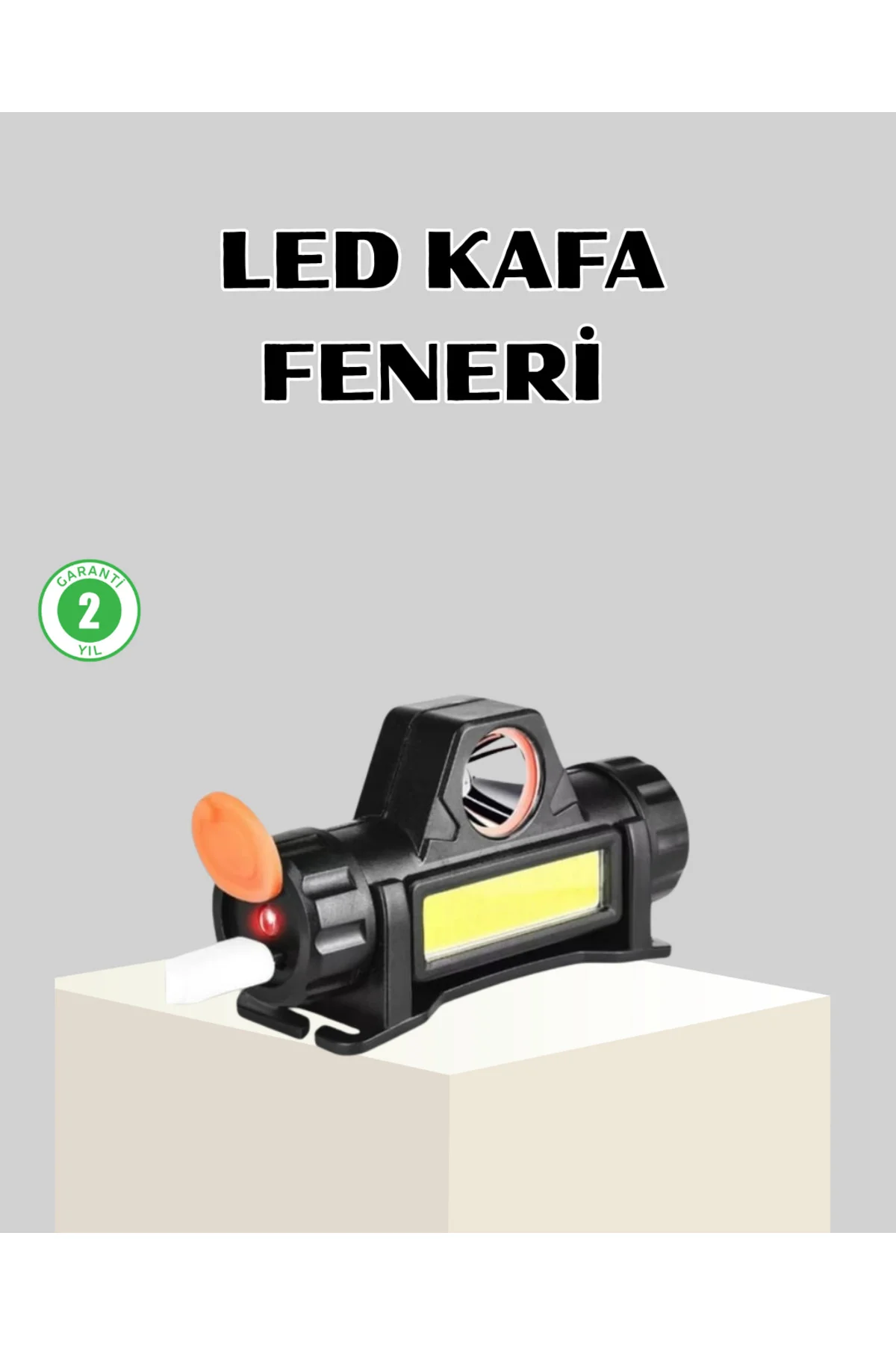 Kamp ve Doğa İçin Şarjlı LED Baş Feneri – Mıknatıslı, Su Geçirmez