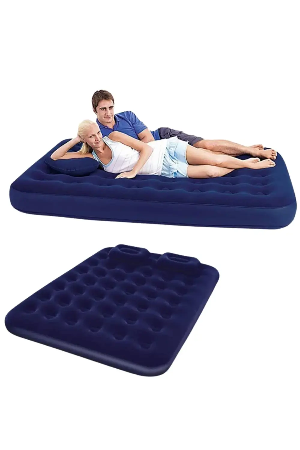 Kamp Ve Festival İçin Şişirilebilir Yatak Çift Kişilik Sağlam Yap