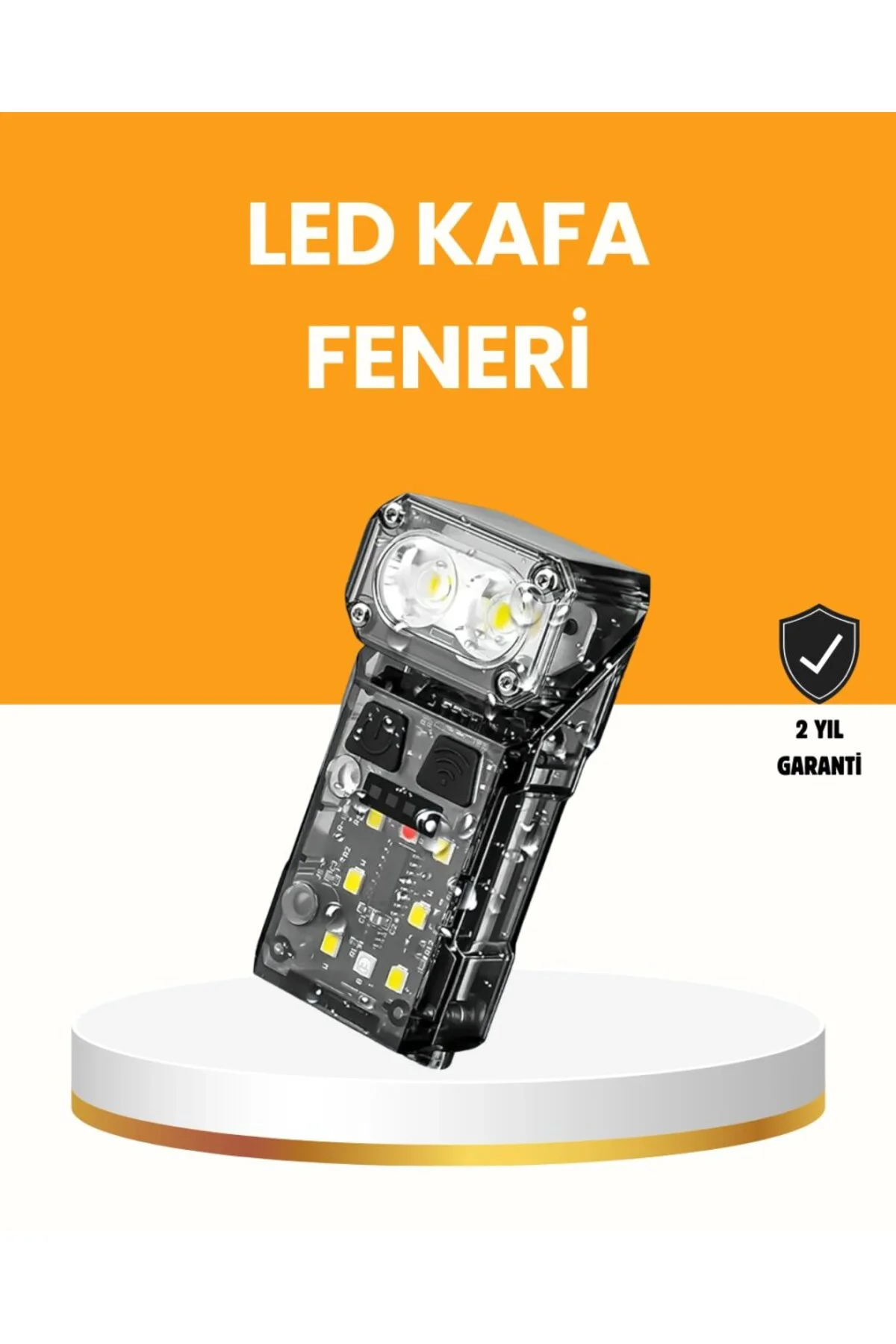 Kamp Ve Outdoor İçin Led Far 10 Saat Pil Sensörlü Manyetik