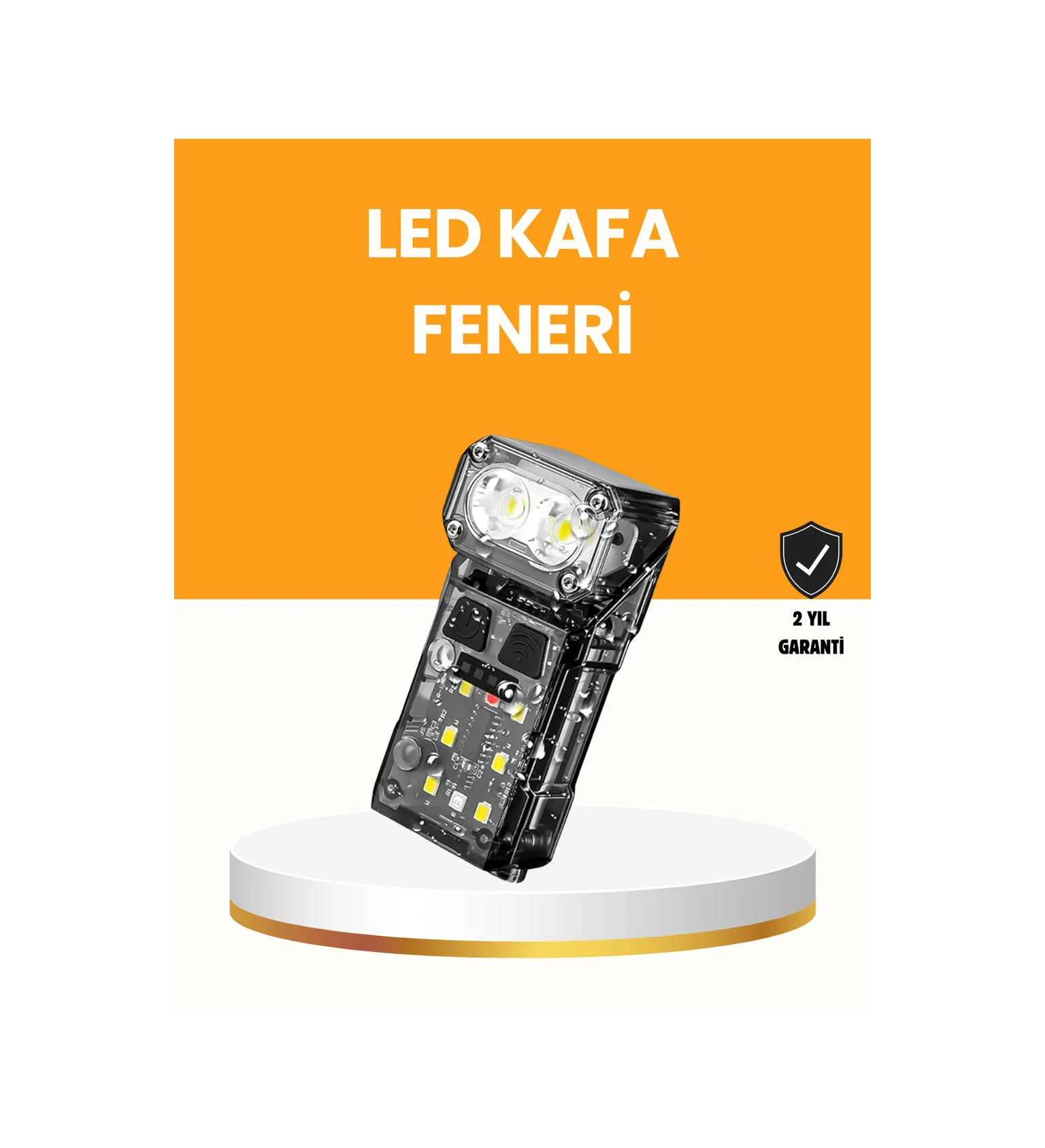 Kamp Ve Outdoor İçin Led Far 10 Saat Pil Sensörlü Manyetik - Lisinya Diğer