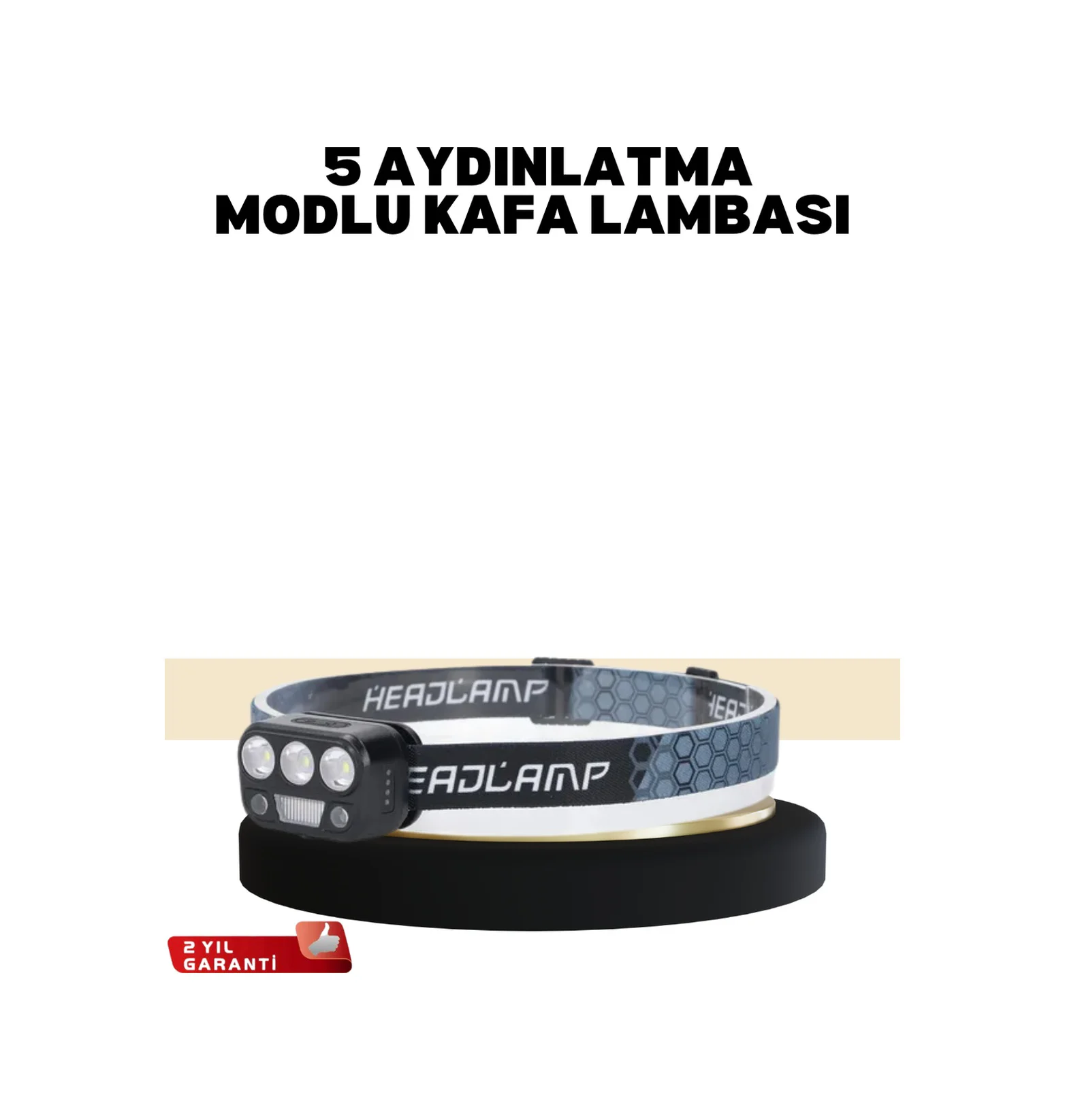 Kamp Ve Trekking İçin Sensörlü Led Kafa Lambası - Lisinya Diğer