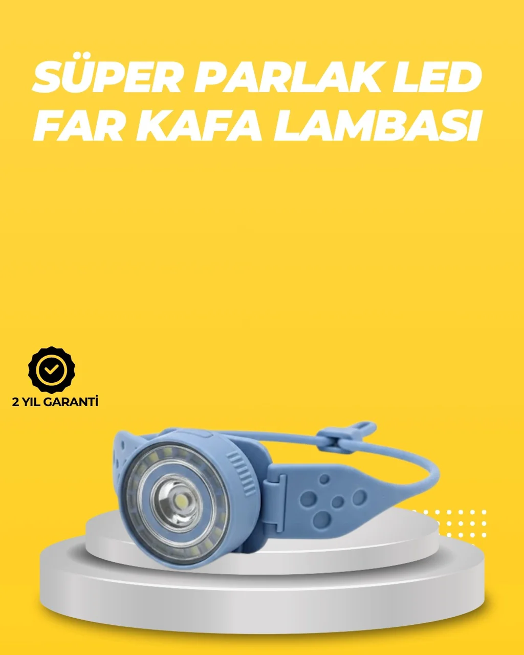 Kampçı Kafa Lambası Su Geçirmez Çok Modlu Led Çok Renkli